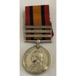 QSA 3 Bar Boer War Medal to a: 1012 3rd CL: TPR: E.W.MOLYNEAUX. S.A.C. Killed in Action.