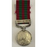 Waristan 1901-2 War Medal to a: 1423 Sepoy Barru .......