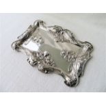 Art Nouveau Silver Tray Birmingham 1908 - W G Keight - approx 309mm x 226mm - weight 352 grams.