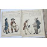 Lot of 2 Watercolour and Ink Sketch Drawings? by George Moutard Woodward - 10 in x 8 in.