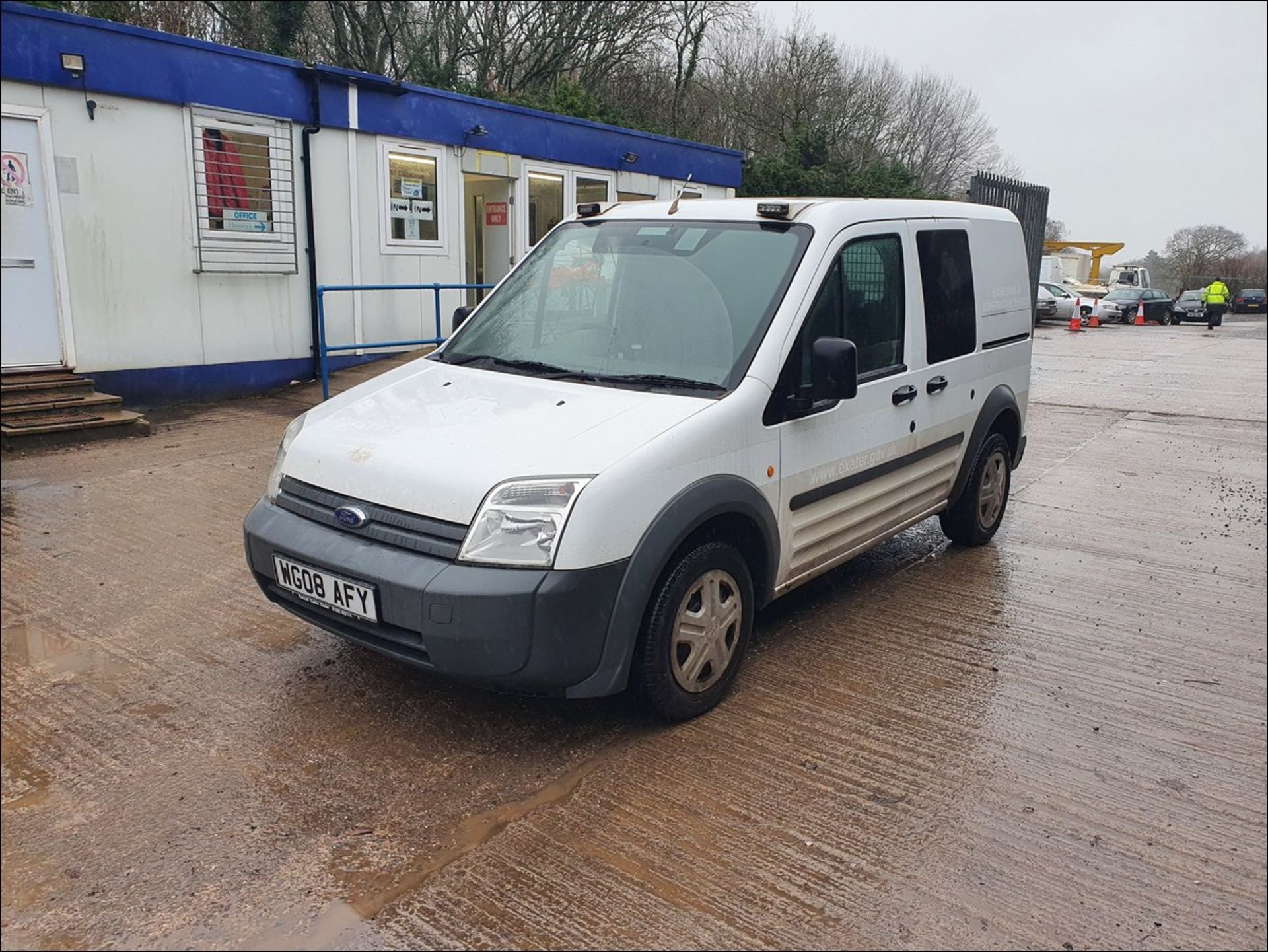 08/08 FORD TRANSIT CONN T210 L75 - 1753cc Van (White, 54k) - Image 4 of 9