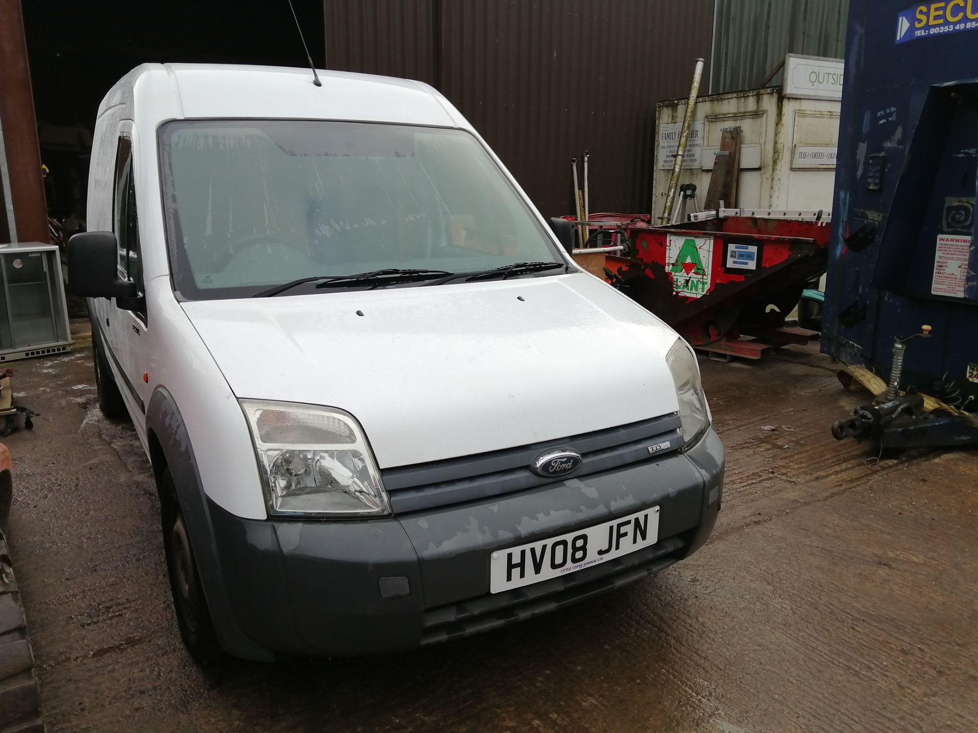 08/08 FORD TRANSIT CONN T230 L90 - 1753cc 5dr Van (White, 123k) - Image 2 of 11