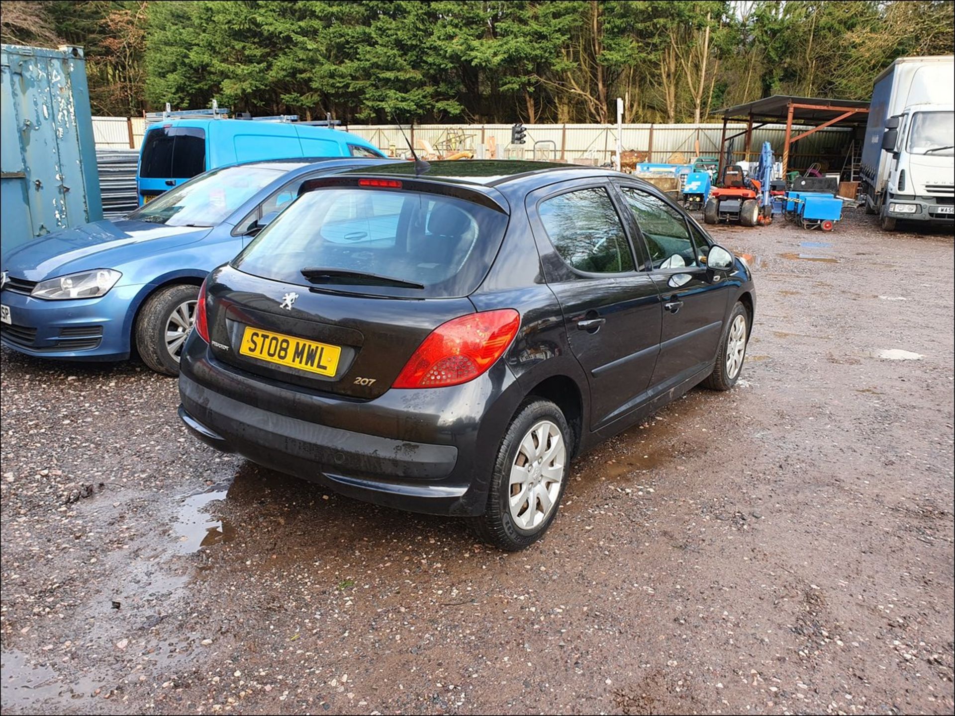 08/08 PEUGEOT 207 S - 1397cc 5dr Hatchback (Black, 105k) - Image 4 of 9