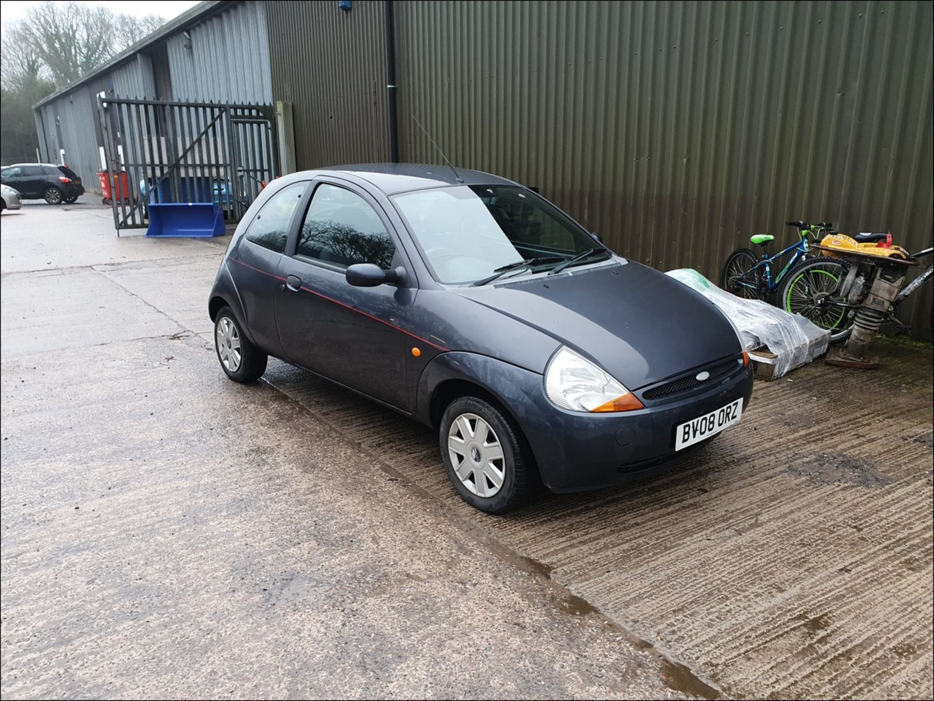 08/08 FORD KA STYLE - 1297cc 3dr Hatchback (Grey, 60k) - Image 2 of 9