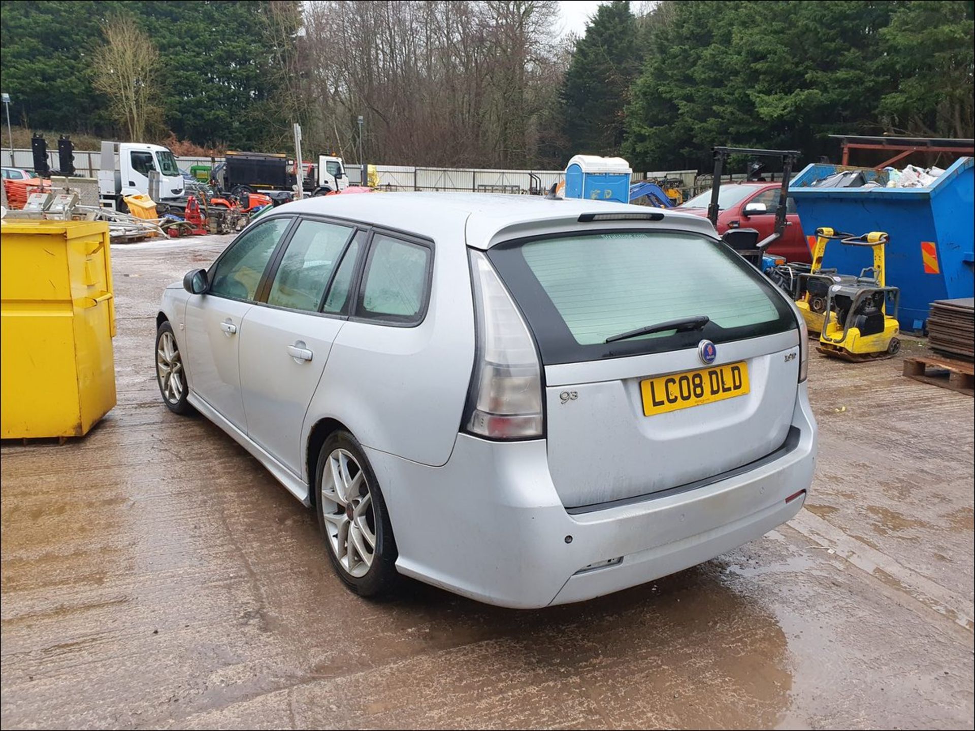 08/08 SAAB 9-3 VECTOR SPORT DTH - 1910cc 5dr Estate (Silver, 169k) - Image 5 of 11