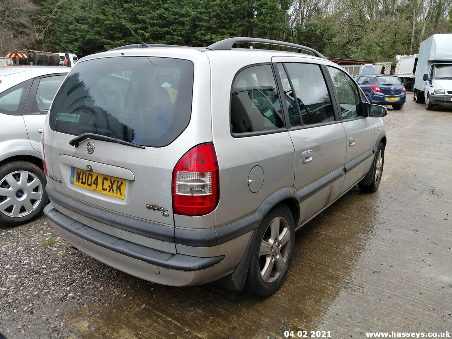 04/04 VAUXHALL ZAFIRA ENERGY 16V - 1598cc 5dr MPV (Silver, 140k) - Image 5 of 13