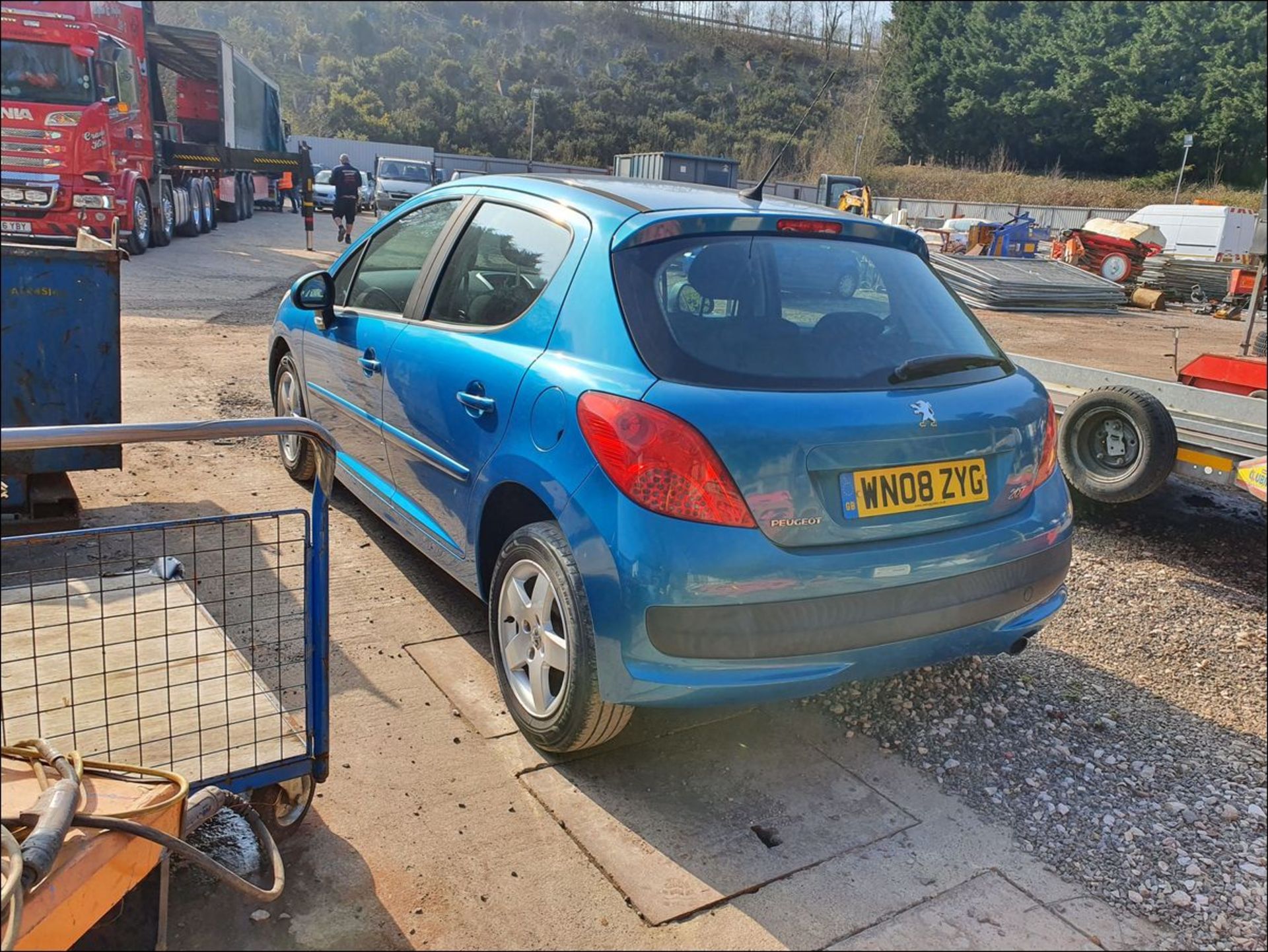 08/08 PEUGEOT 207 SPORT - 1397cc 5dr Hatchback (Blue, 68k) - Image 5 of 10