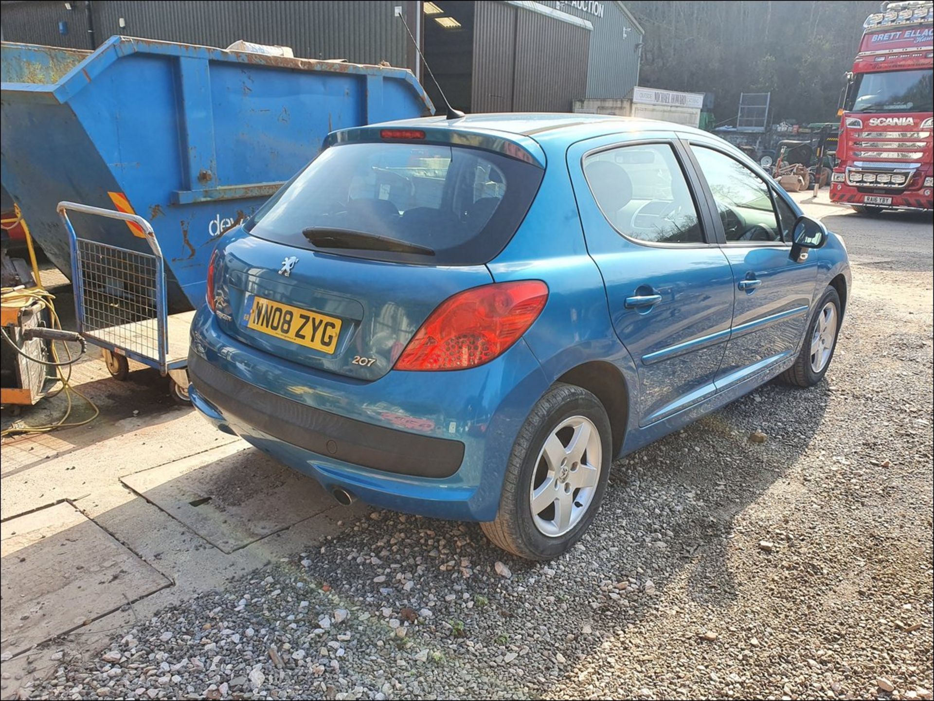 08/08 PEUGEOT 207 SPORT - 1397cc 5dr Hatchback (Blue, 68k) - Image 4 of 10