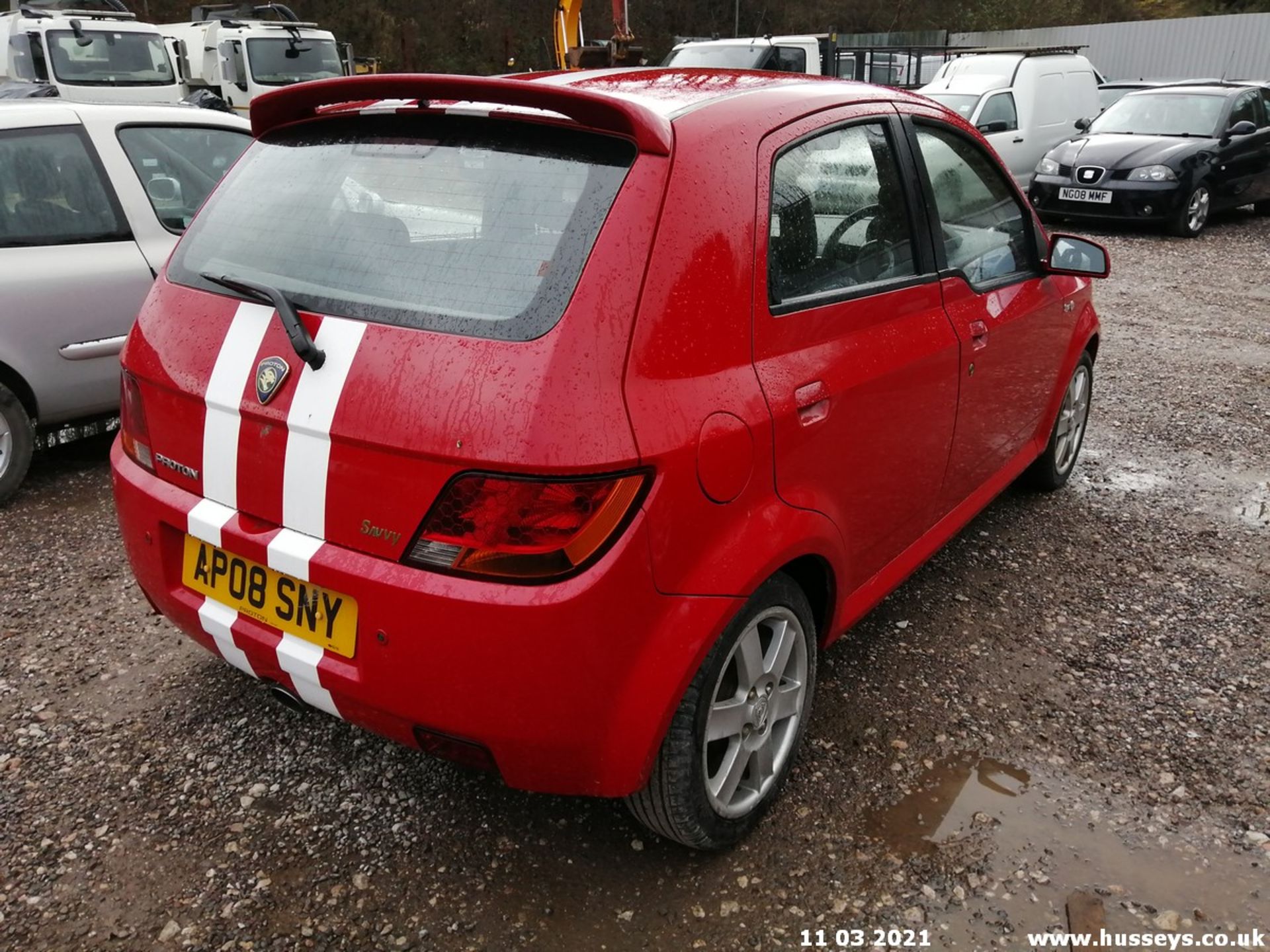 08/08 PROTON SAVVY STYLE - 1149cc 5dr Hatchback (Red, 85k) - Image 7 of 12