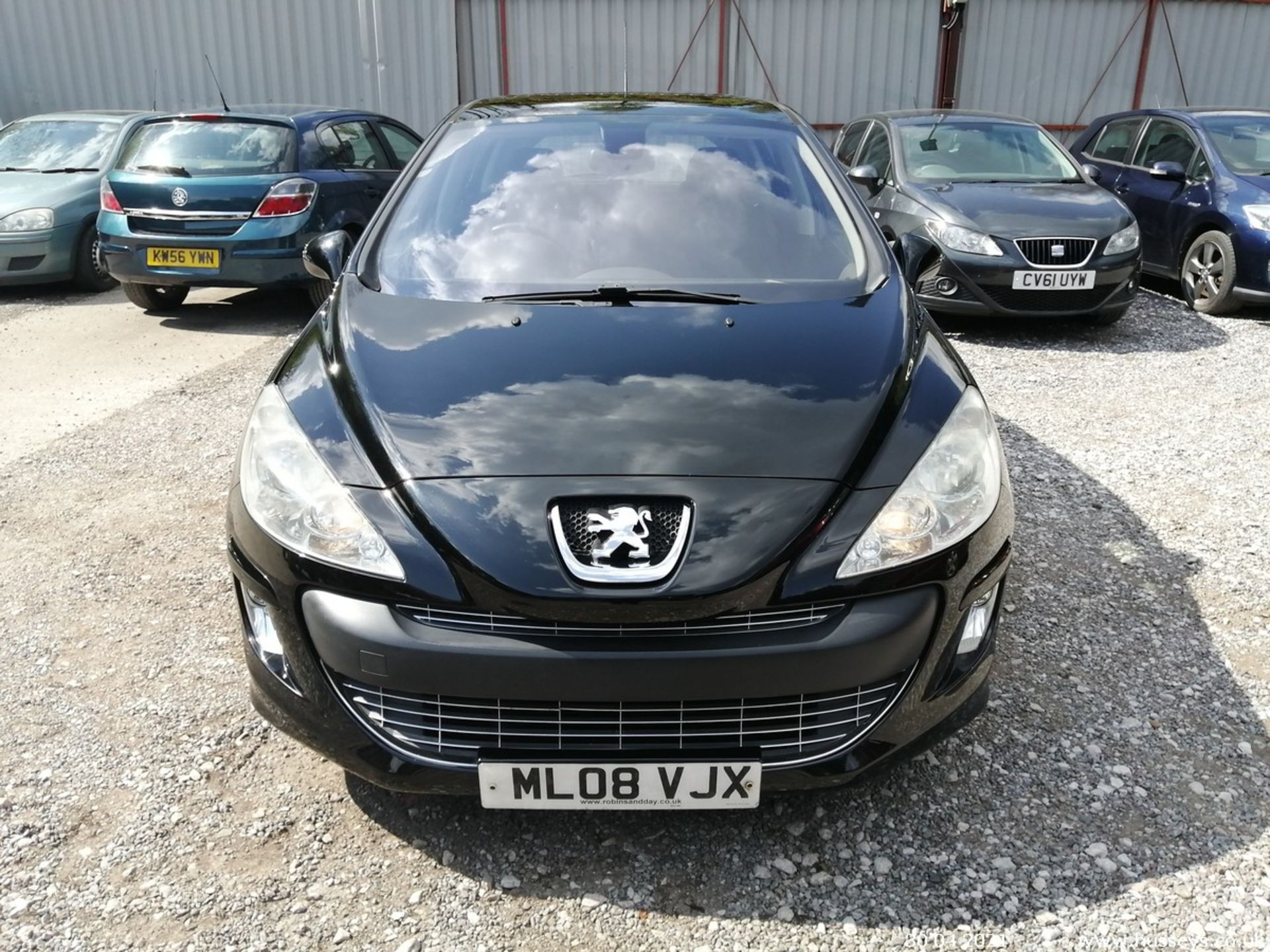 08/08 PEUGEOT 308 SE HDI - 1560cc 5dr Hatchback (Black, 135k) - Image 2 of 14