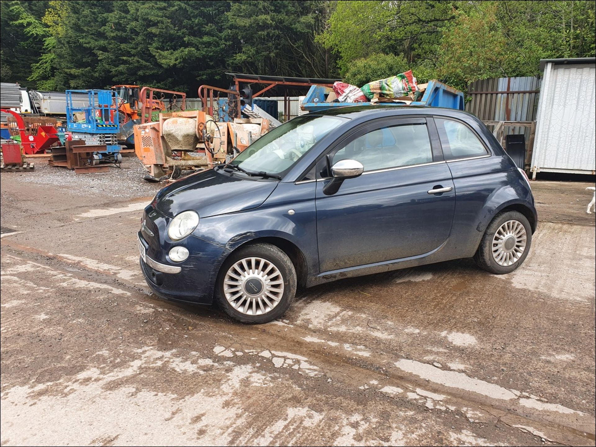 08/58 FIAT 500 LOUNGE RHD - 1368cc 3dr Hatchback (Blue, 48k) - Image 3 of 13