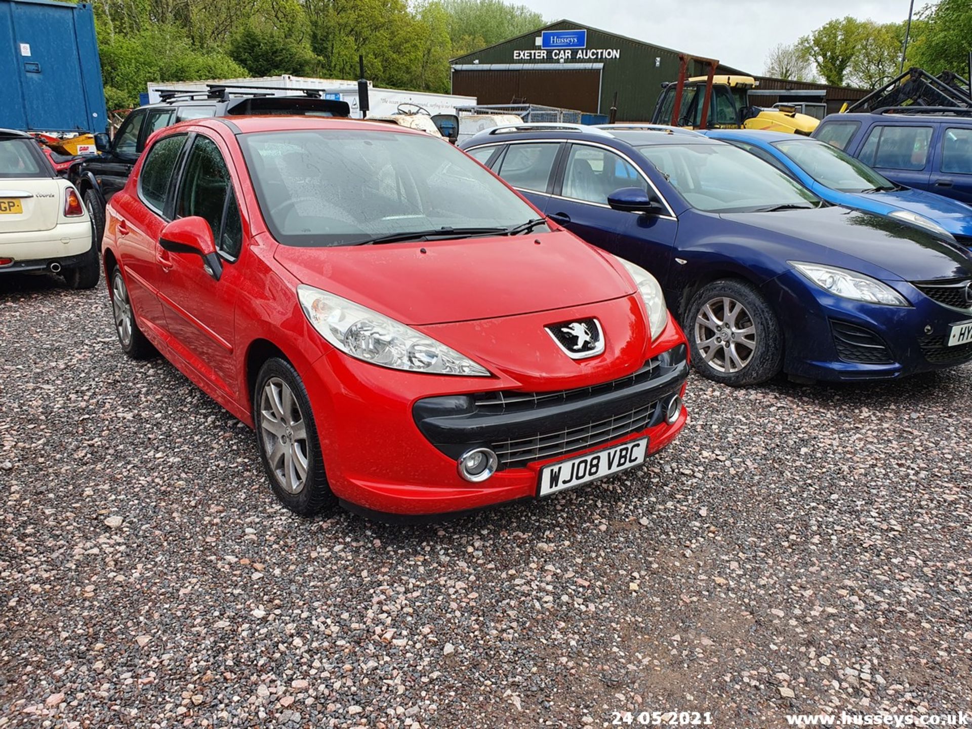 08/08 PEUGEOT 207 SPORT HDI 110 - 1560cc 5dr Hatchback (Red, 101k) - Image 3 of 8