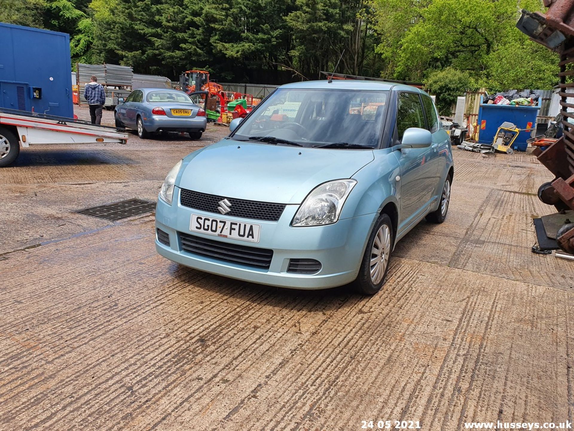 07/07 SUZUKI SWIFT GL - 1328cc 3dr Hatchback (Blue, 96k) - Image 9 of 15