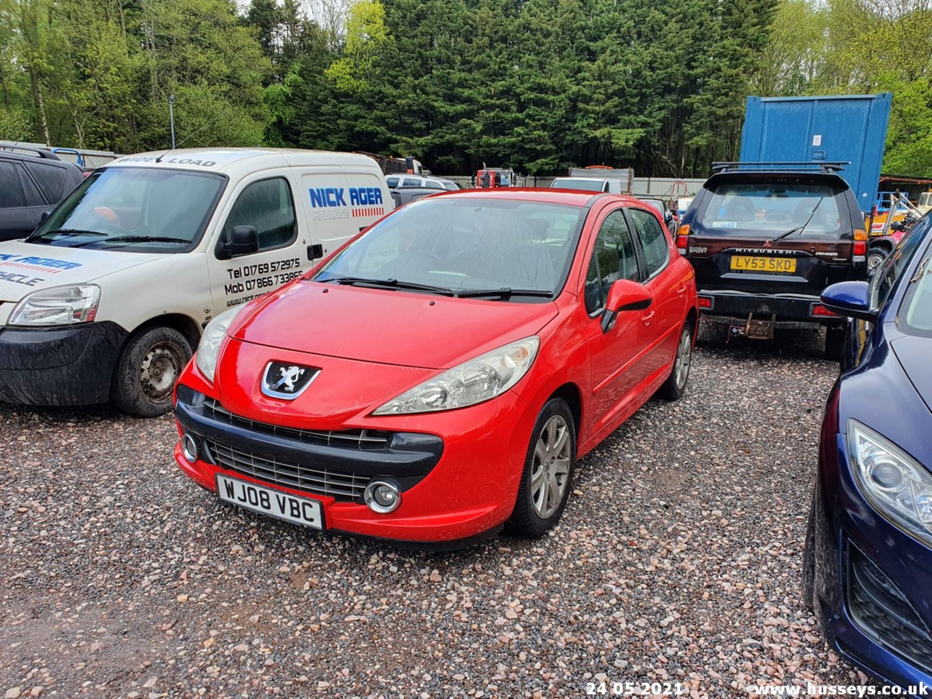 08/08 PEUGEOT 207 SPORT HDI 110 - 1560cc 5dr Hatchback (Red, 101k) - Image 4 of 8