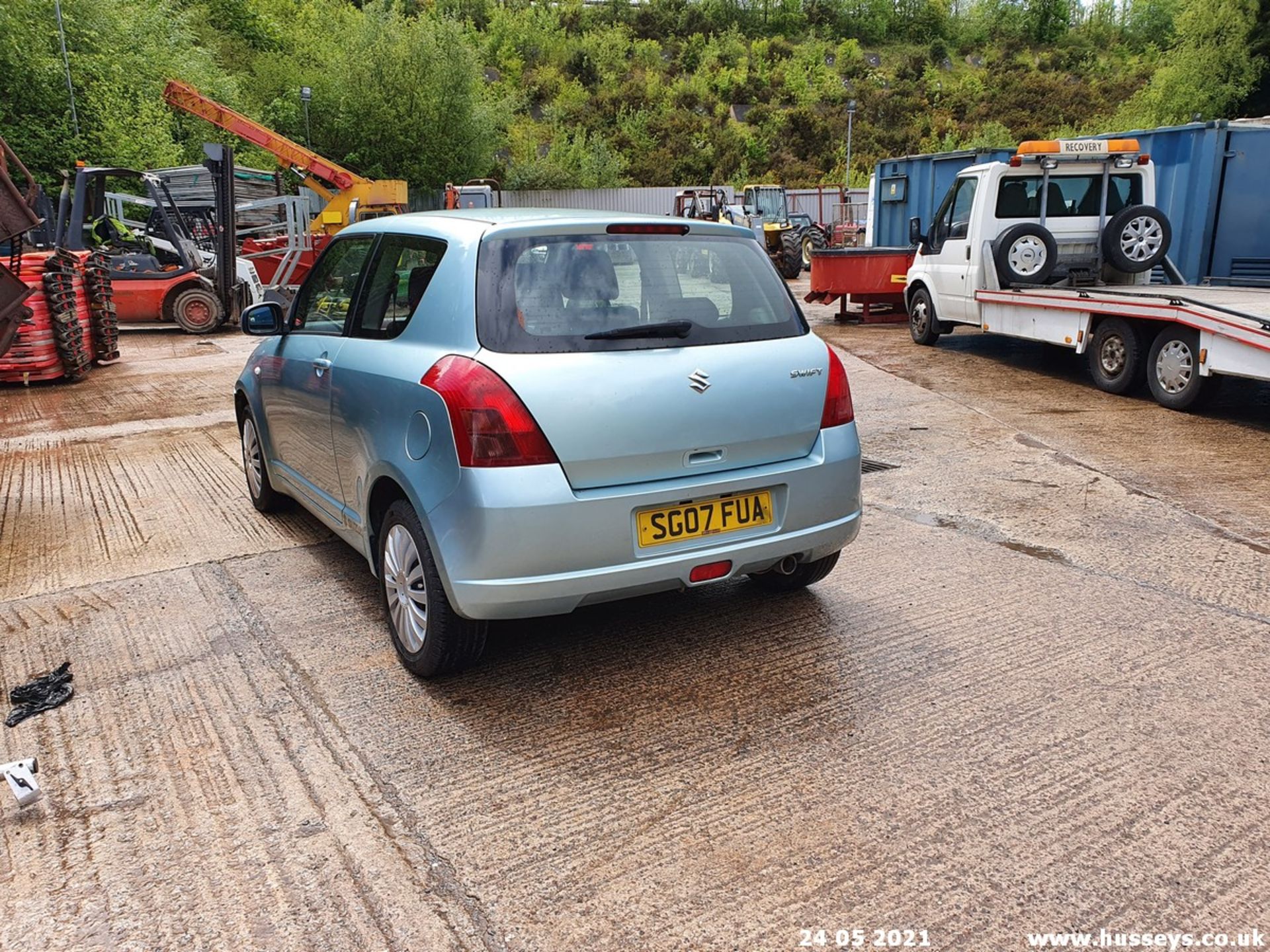 07/07 SUZUKI SWIFT GL - 1328cc 3dr Hatchback (Blue, 96k) - Image 3 of 15