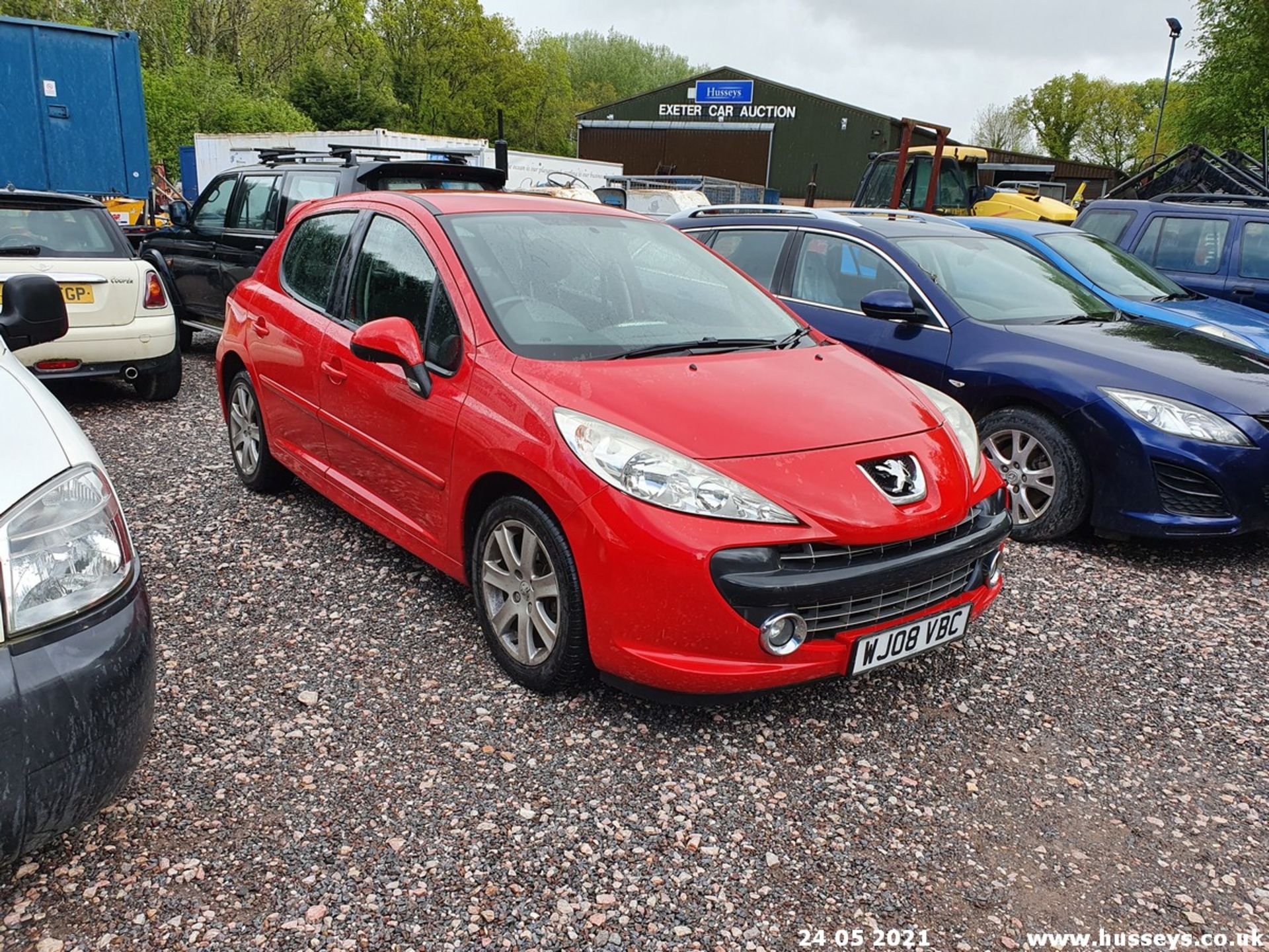 08/08 PEUGEOT 207 SPORT HDI 110 - 1560cc 5dr Hatchback (Red, 101k) - Image 2 of 8