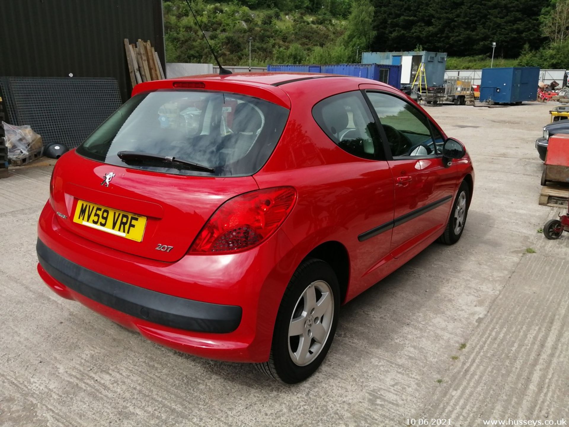 09/59 PEUGEOT 207 VERVE - 1360cc 3dr Hatchback (Red, 89k) - Image 8 of 13