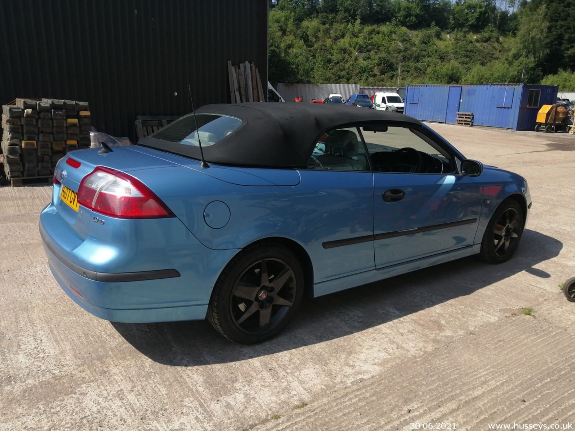 07/07 SAAB 9-3 VECTOR AUTO - 1910cc 2dr Convertible (Blue, 107k) - Image 7 of 11