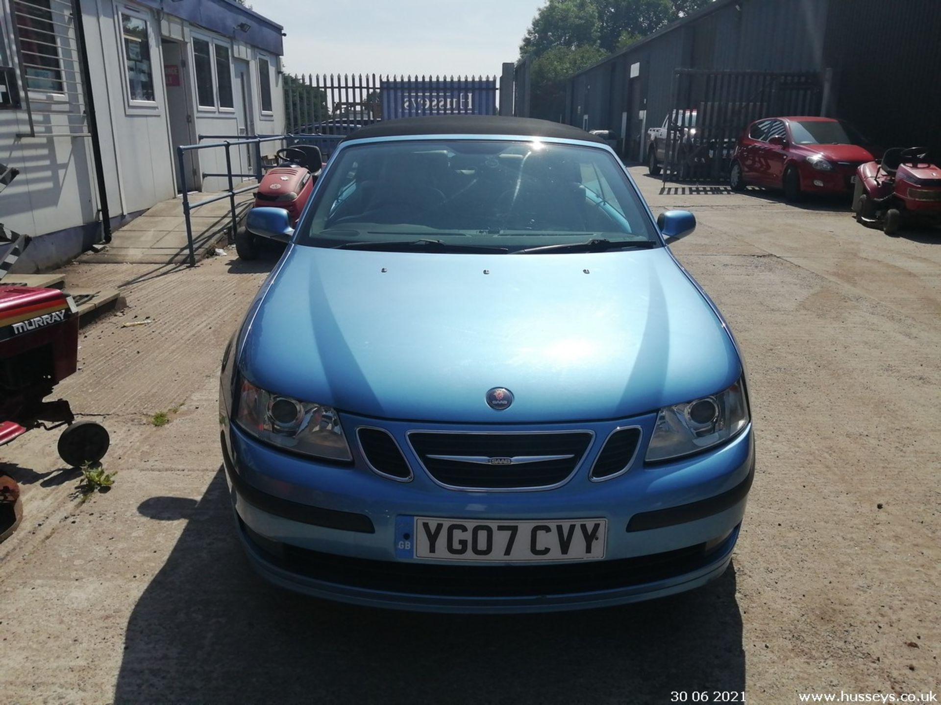 07/07 SAAB 9-3 VECTOR AUTO - 1910cc 2dr Convertible (Blue, 107k) - Image 2 of 11