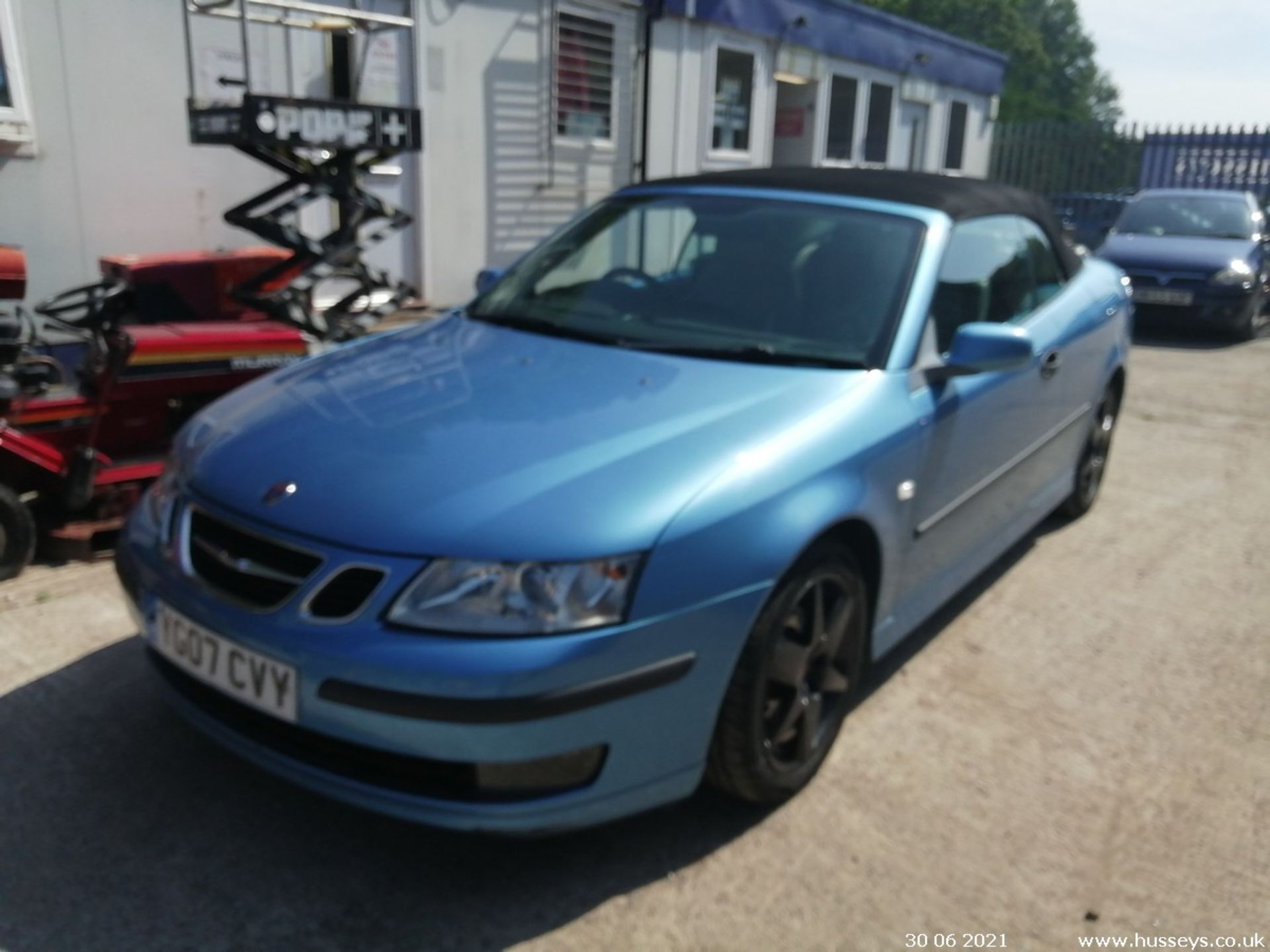 07/07 SAAB 9-3 VECTOR AUTO - 1910cc 2dr Convertible (Blue, 107k)