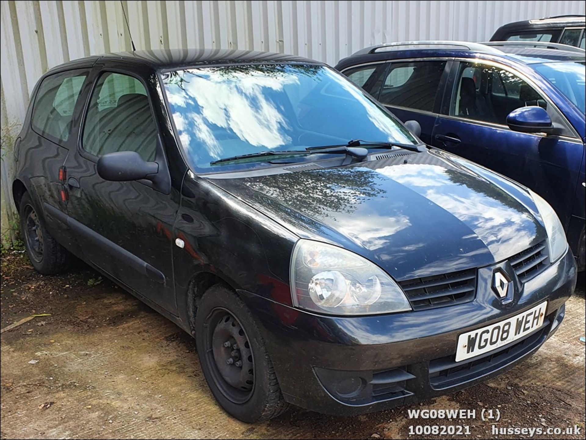 08/08 RENAULT CLIO CAMPUS 8V - 1149cc 3dr Hatchback (Black, 103k)