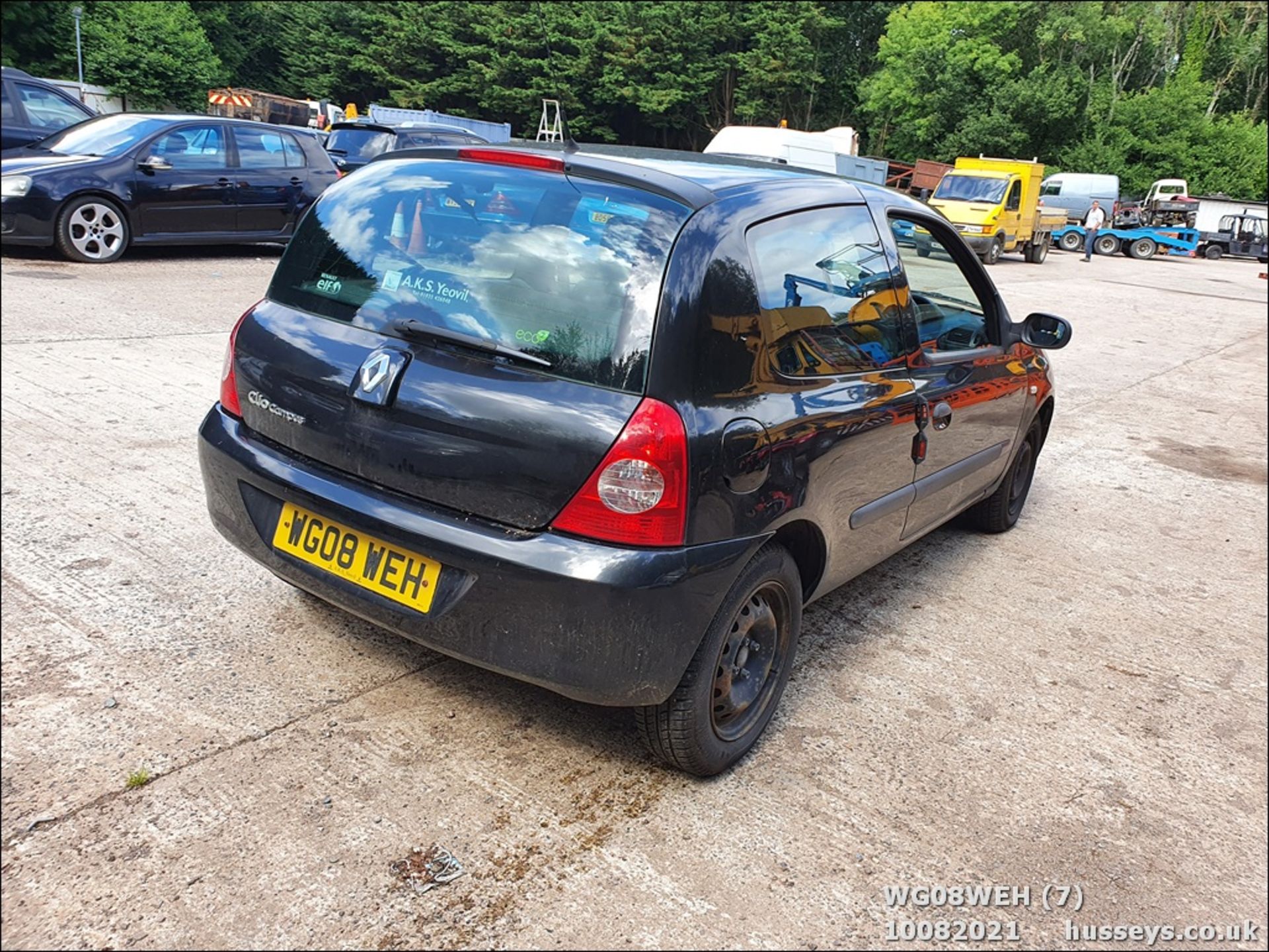 08/08 RENAULT CLIO CAMPUS 8V - 1149cc 3dr Hatchback (Black, 103k) - Image 7 of 17