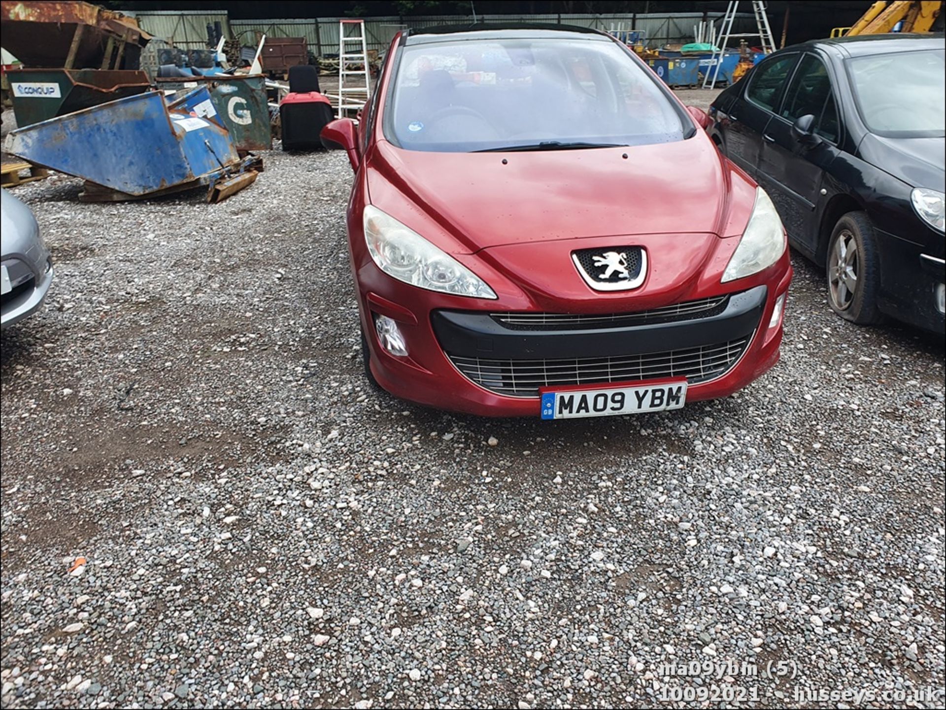 09/09 PEUGEOT 308 SE HDI - 1560cc 5dr Hatchback (Red) - Image 4 of 19