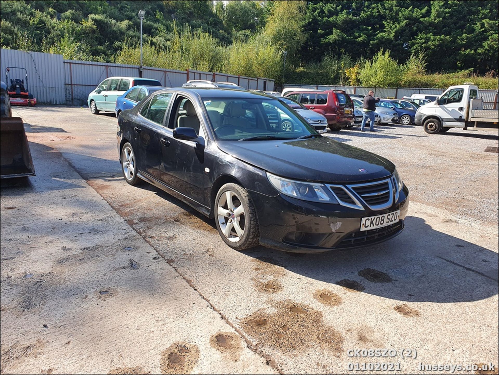 08/08 SAAB 9-3 LINEAR SE TID 120 - 1910cc 4dr Saloon (Black, 174k) - Image 5 of 13