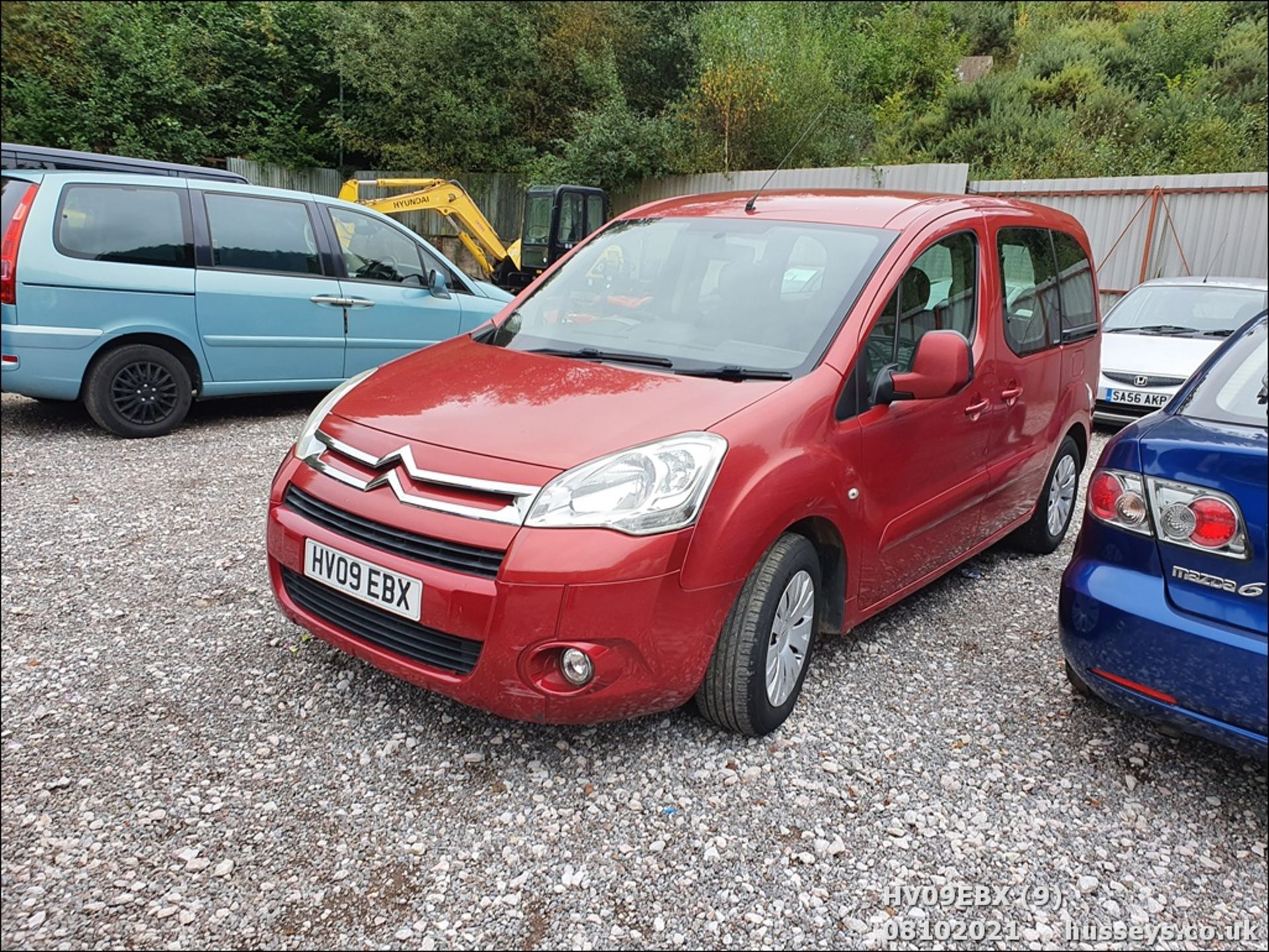 09/09 CITROEN BERLINGO M-SP VTR HDI 90 - 1560cc 5dr MPV (Red, 128k) - Image 9 of 14