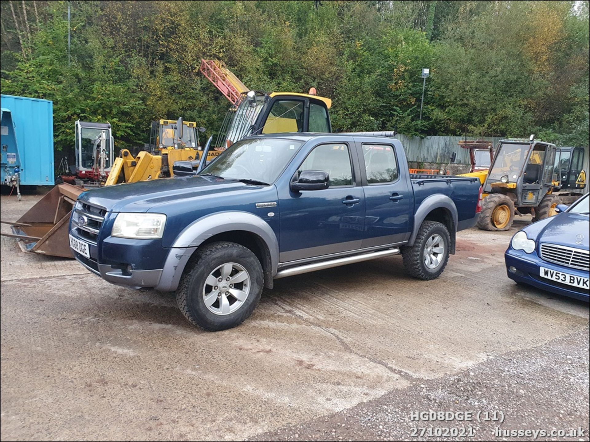 08/08 FORD RANGER XLT D/C 4WD - 2500cc 4x4 (Blue/grey) - Image 11 of 13