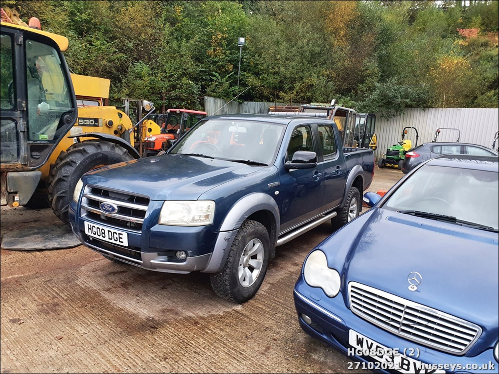 08/08 FORD RANGER XLT D/C 4WD - 2500cc 4x4 (Blue/grey) - Image 4 of 13