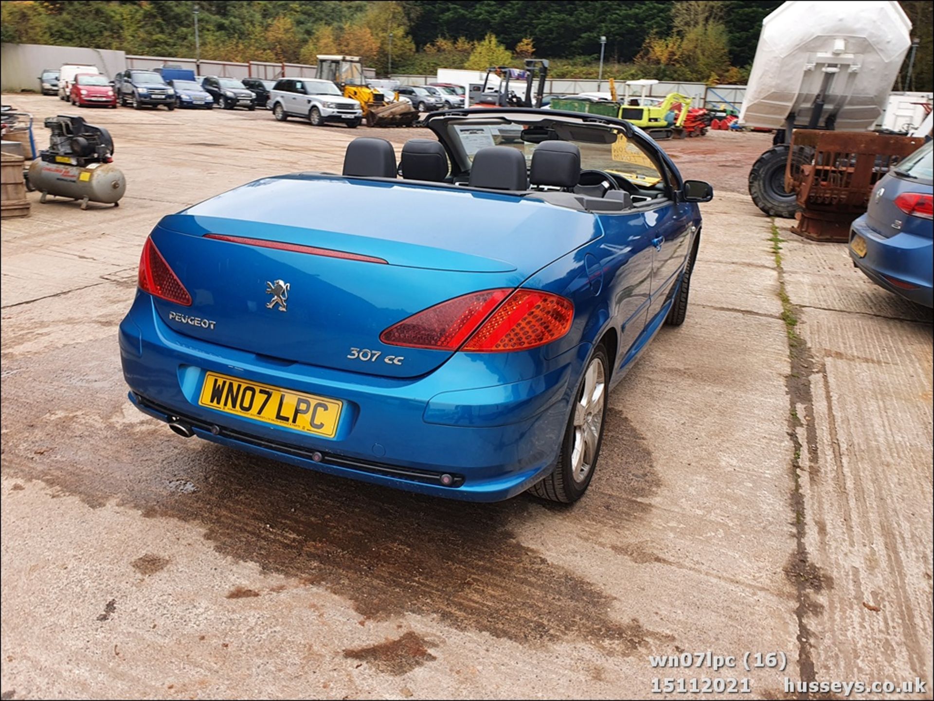 07/07 PEUGEOT 307 SPORT CC - 1997cc 2dr Convertible (Blue, 139k) - Image 16 of 27