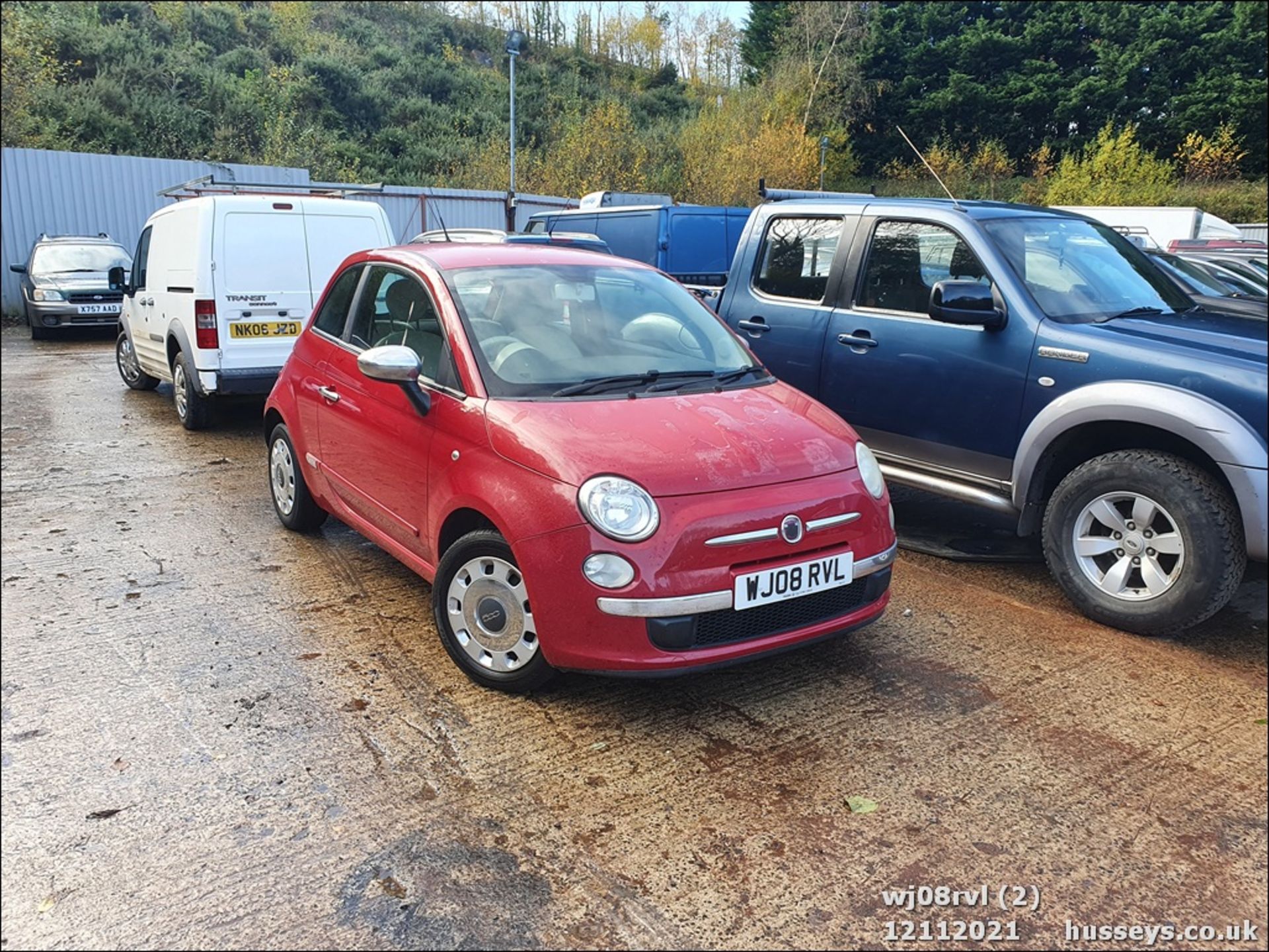 08/08 FIAT 500 POP RHD - 1242cc 3dr Hatchback (Red, 115k) - Image 3 of 25