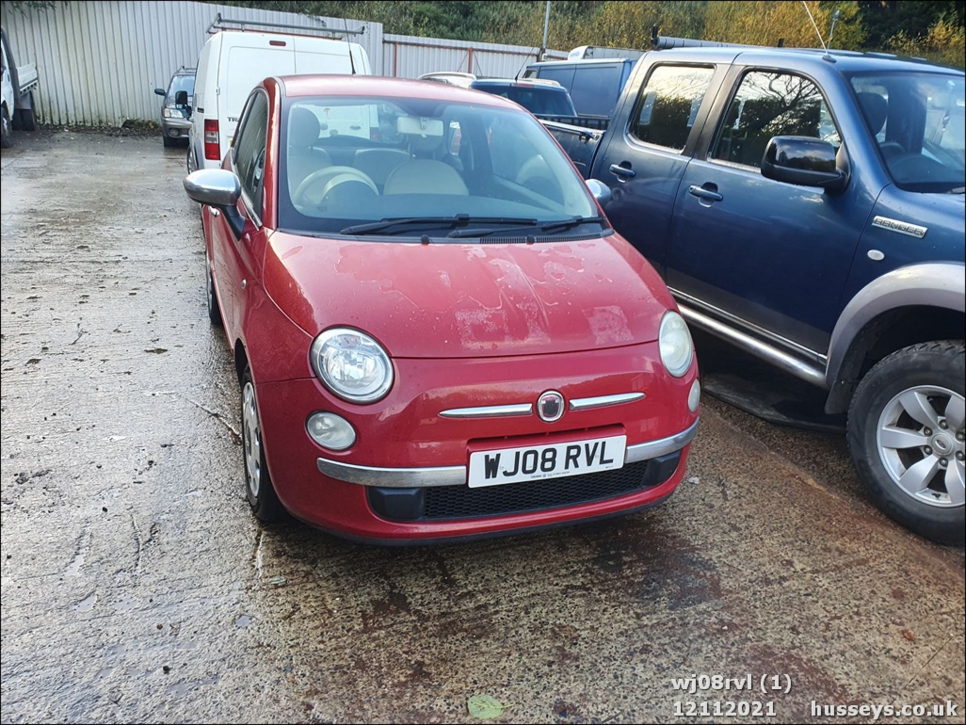 08/08 FIAT 500 POP RHD - 1242cc 3dr Hatchback (Red, 115k) - Image 2 of 25