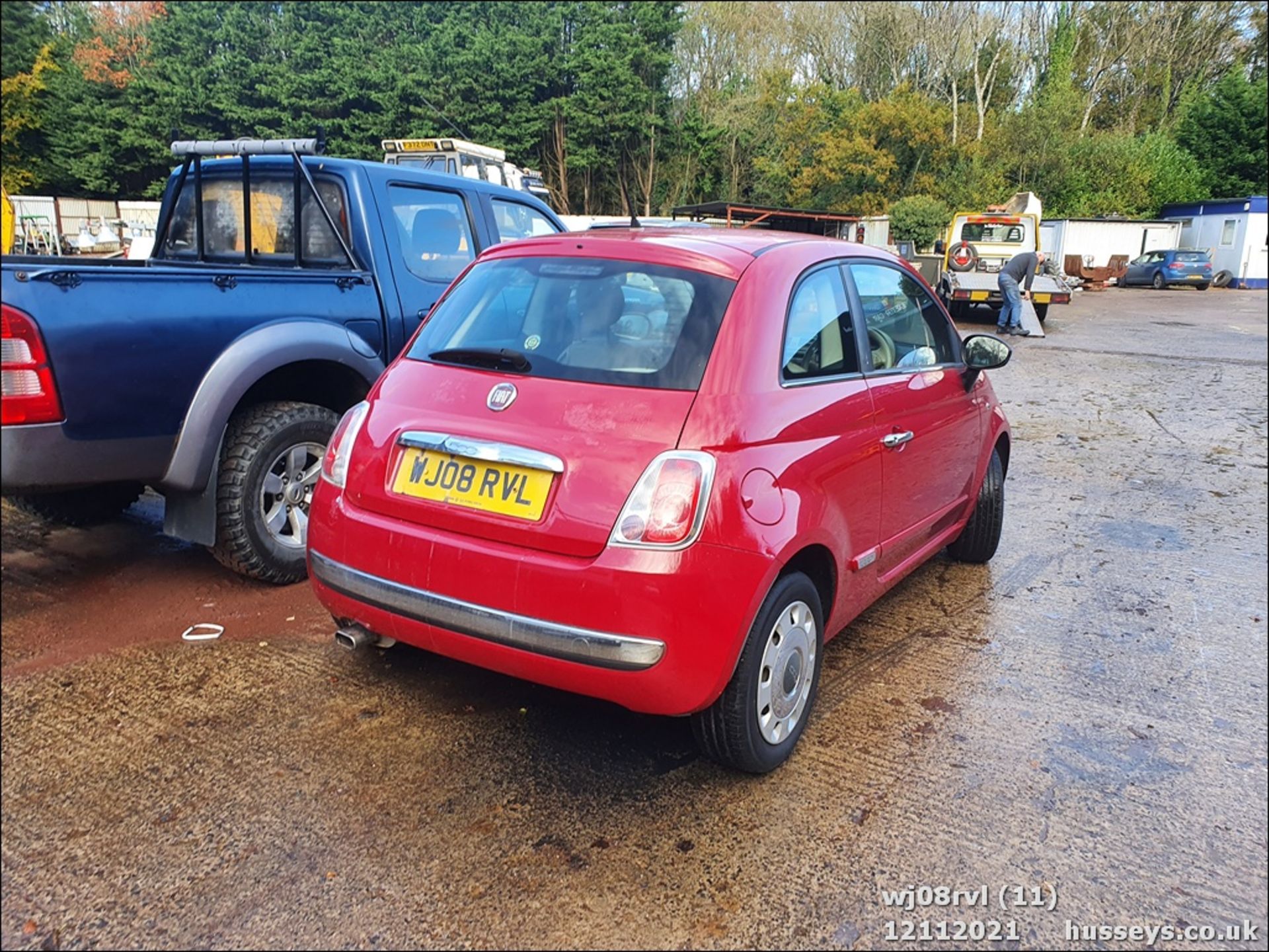 08/08 FIAT 500 POP RHD - 1242cc 3dr Hatchback (Red, 115k) - Image 11 of 25