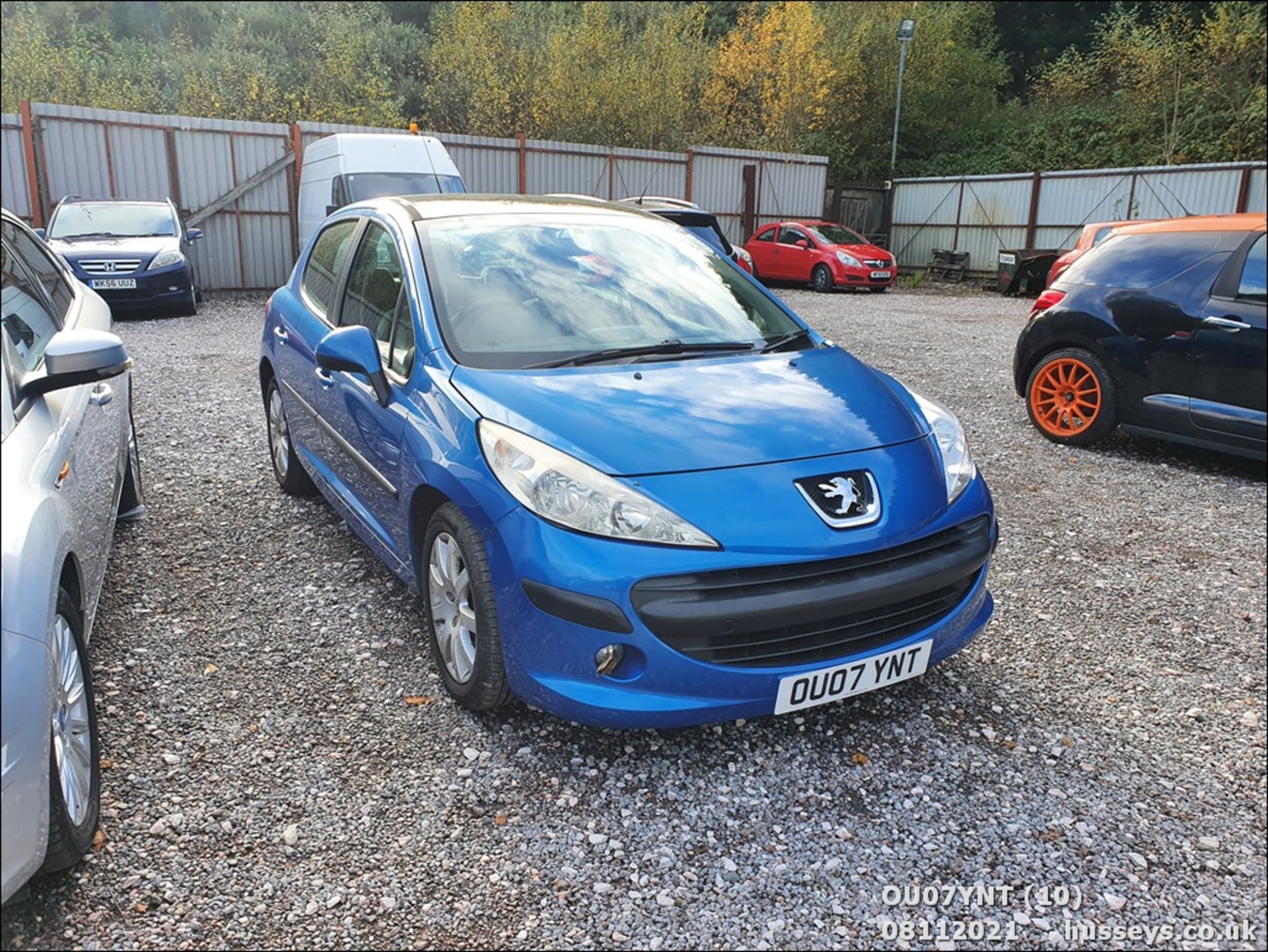 07/07 PEUGEOT 207 SE AUTO - 1598cc 5dr Hatchback (Blue, 97k) - Image 9 of 11