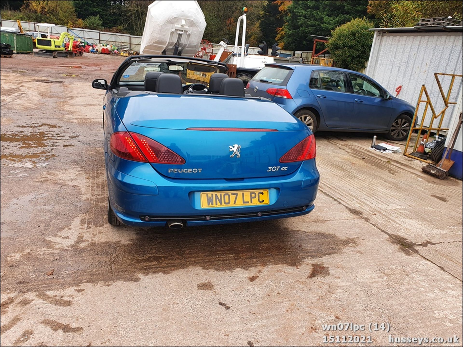 07/07 PEUGEOT 307 SPORT CC - 1997cc 2dr Convertible (Blue, 139k) - Image 14 of 27