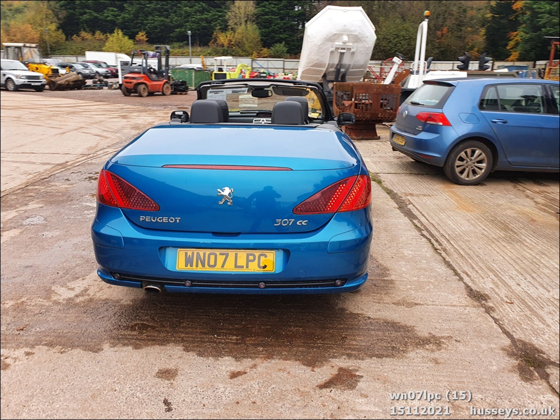 07/07 PEUGEOT 307 SPORT CC - 1997cc 2dr Convertible (Blue, 139k) - Image 15 of 27