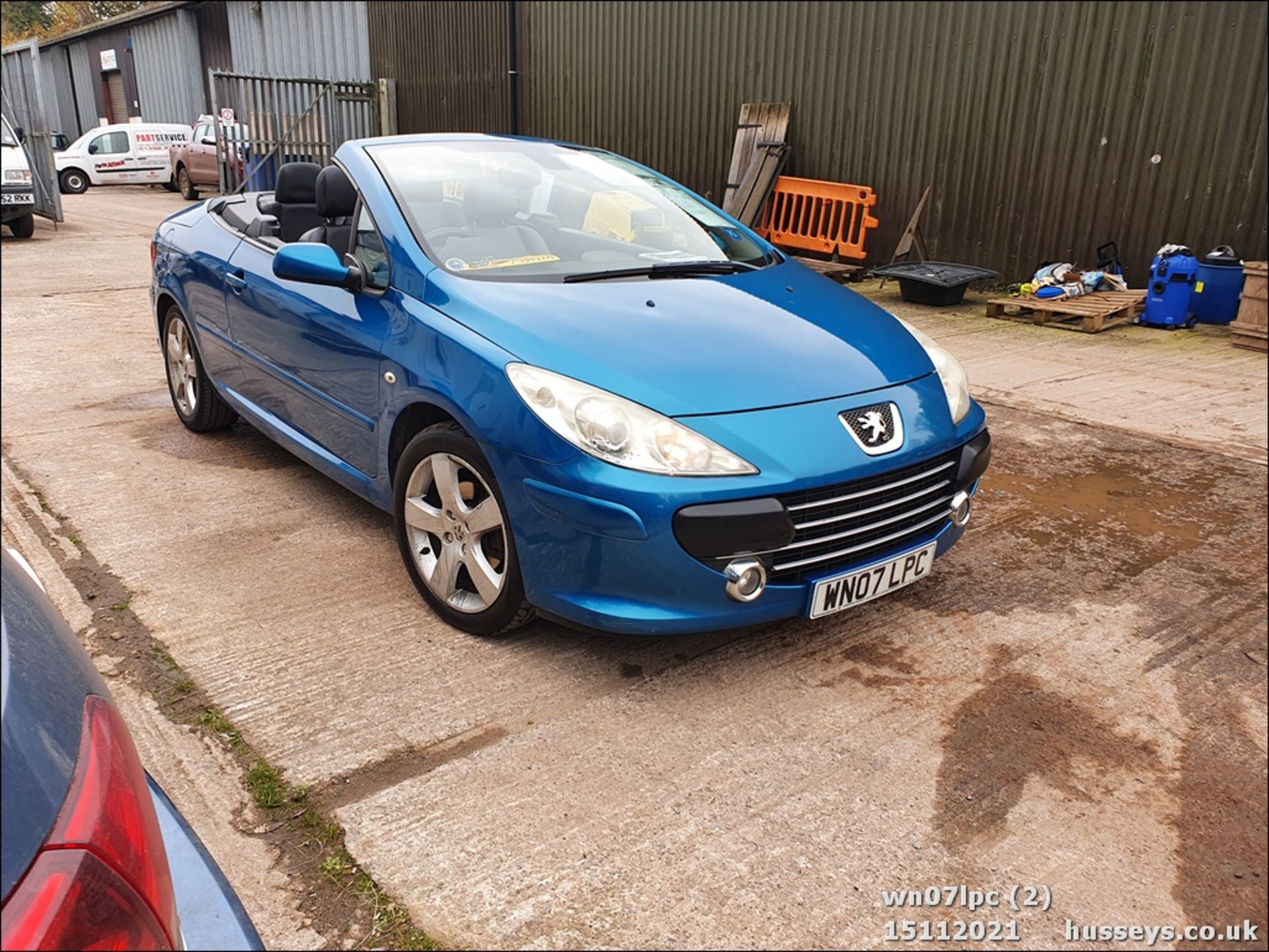 07/07 PEUGEOT 307 SPORT CC - 1997cc 2dr Convertible (Blue, 139k) - Image 3 of 27