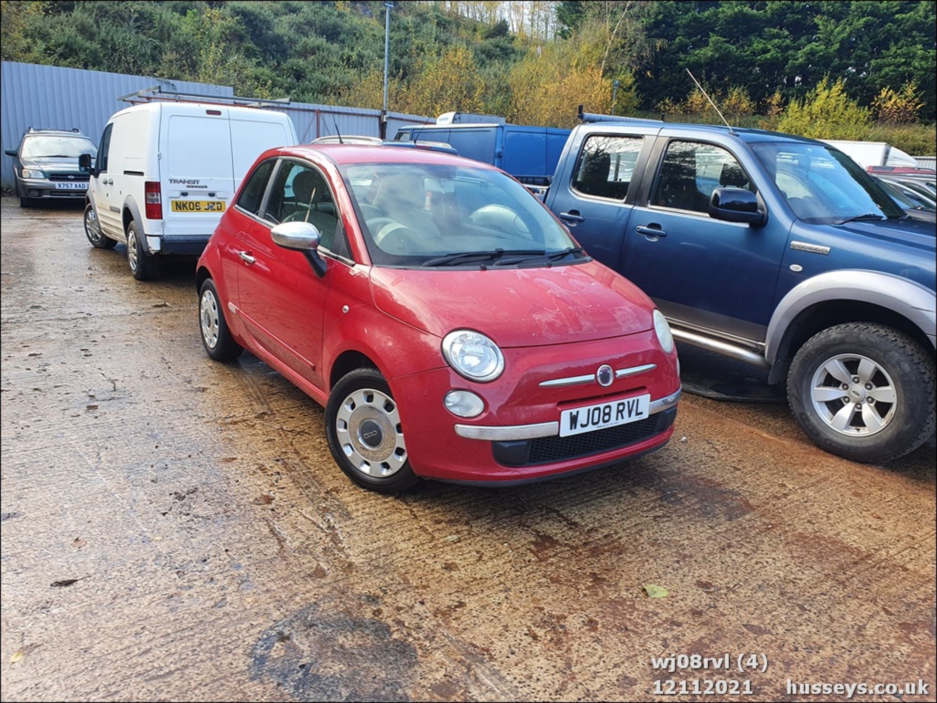 08/08 FIAT 500 POP RHD - 1242cc 3dr Hatchback (Red) - Image 5 of 25