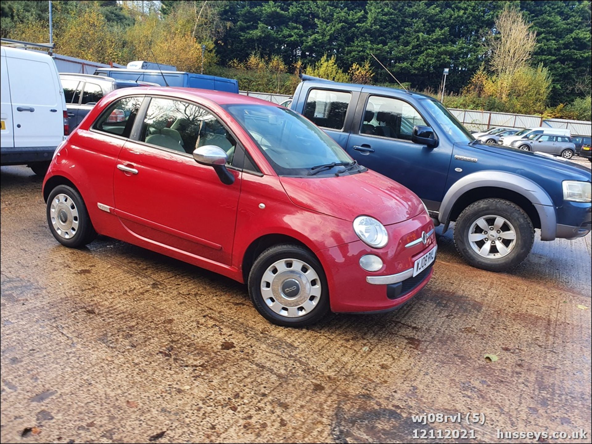 08/08 FIAT 500 POP RHD - 1242cc 3dr Hatchback (Red) - Image 6 of 25