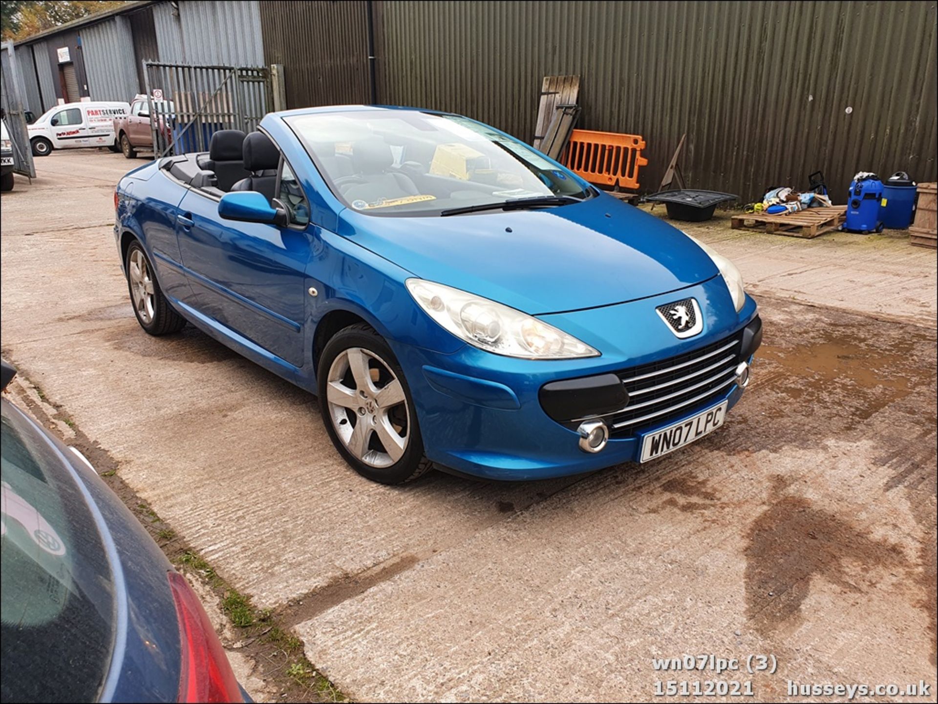 07/07 PEUGEOT 307 SPORT CC - 1997cc 2dr Convertible (Blue, 139k) - Image 4 of 27