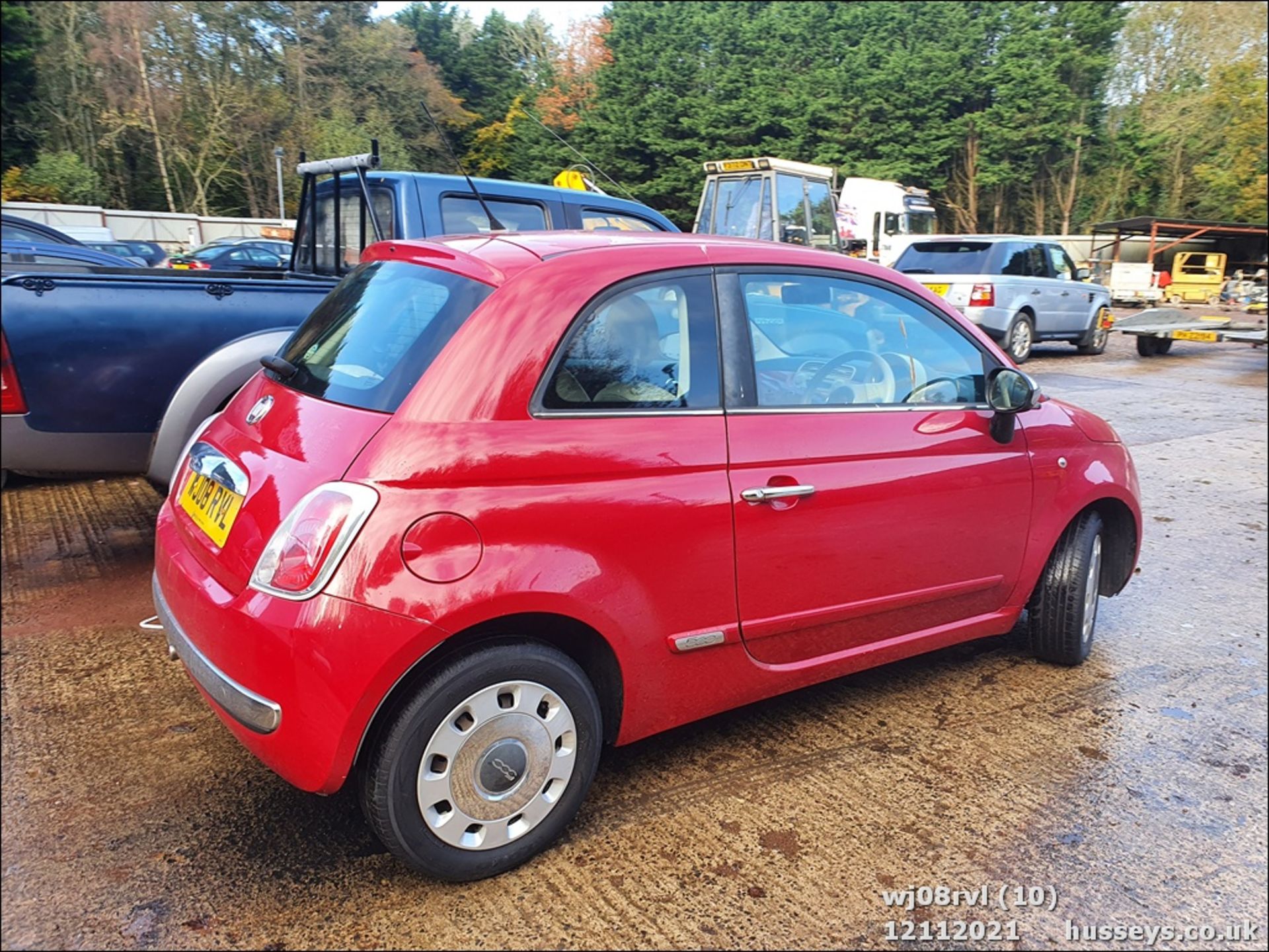 08/08 FIAT 500 POP RHD - 1242cc 3dr Hatchback (Red) - Image 10 of 25