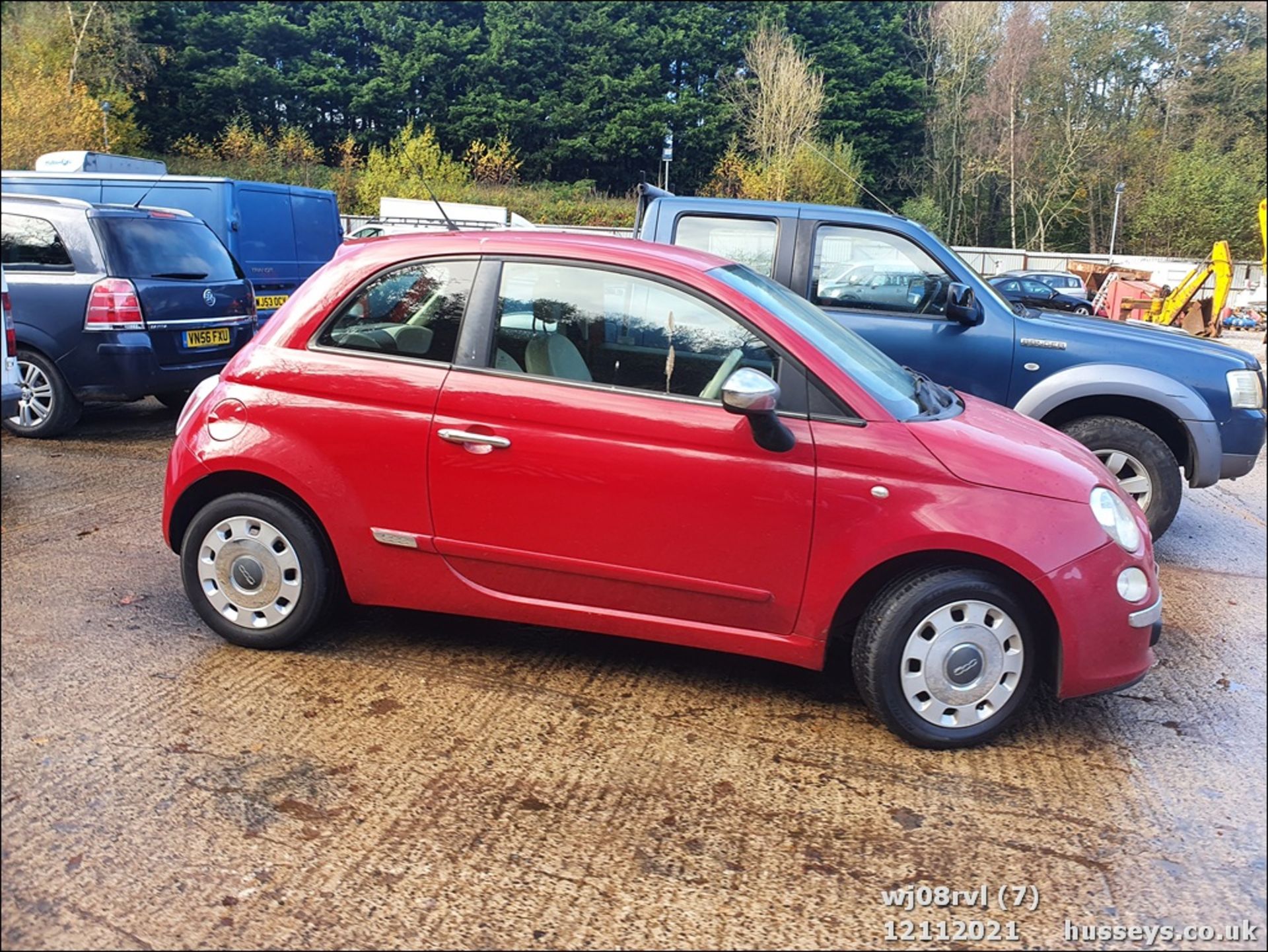 08/08 FIAT 500 POP RHD - 1242cc 3dr Hatchback (Red) - Image 7 of 25