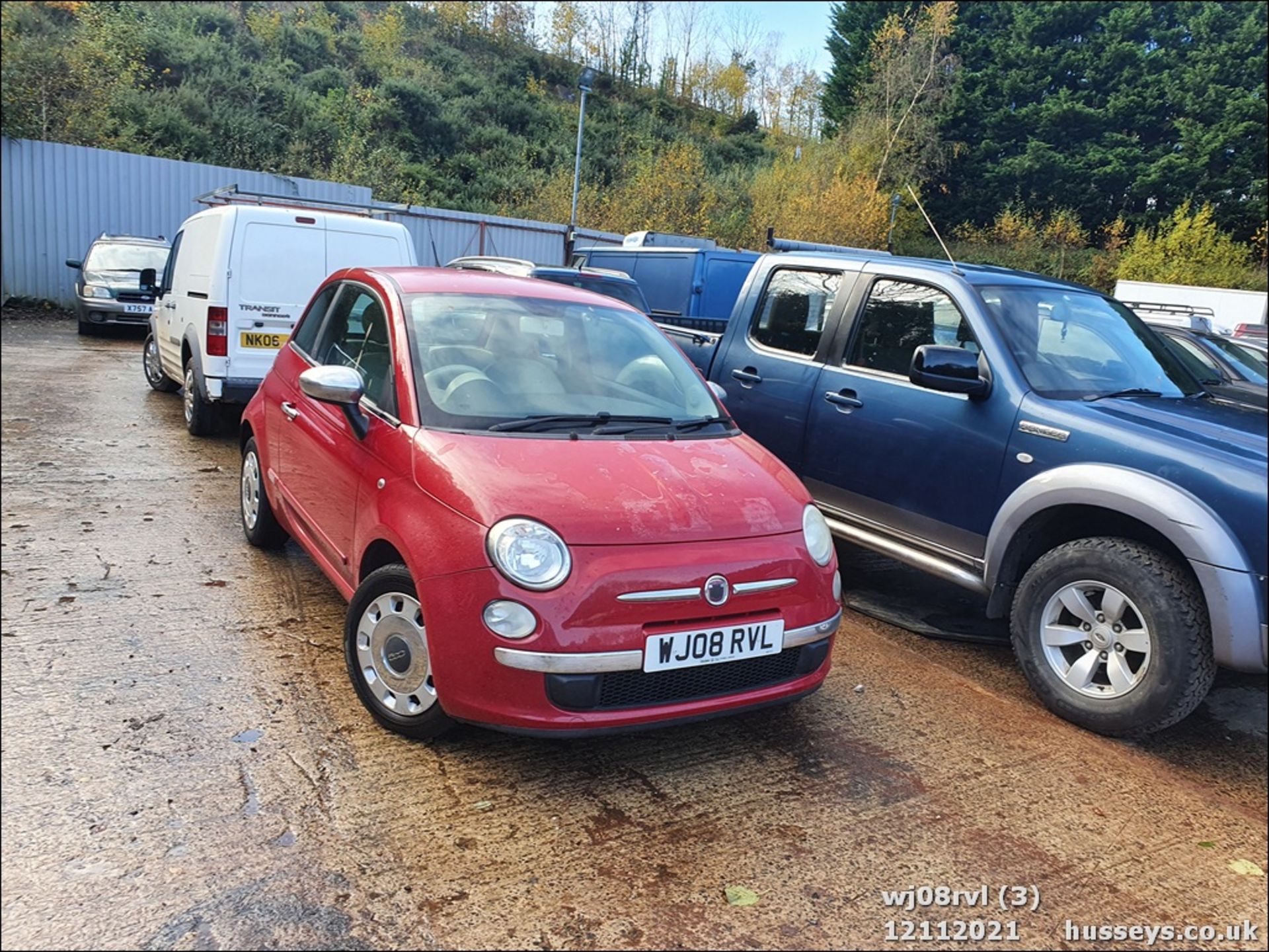 08/08 FIAT 500 POP RHD - 1242cc 3dr Hatchback (Red) - Image 4 of 25