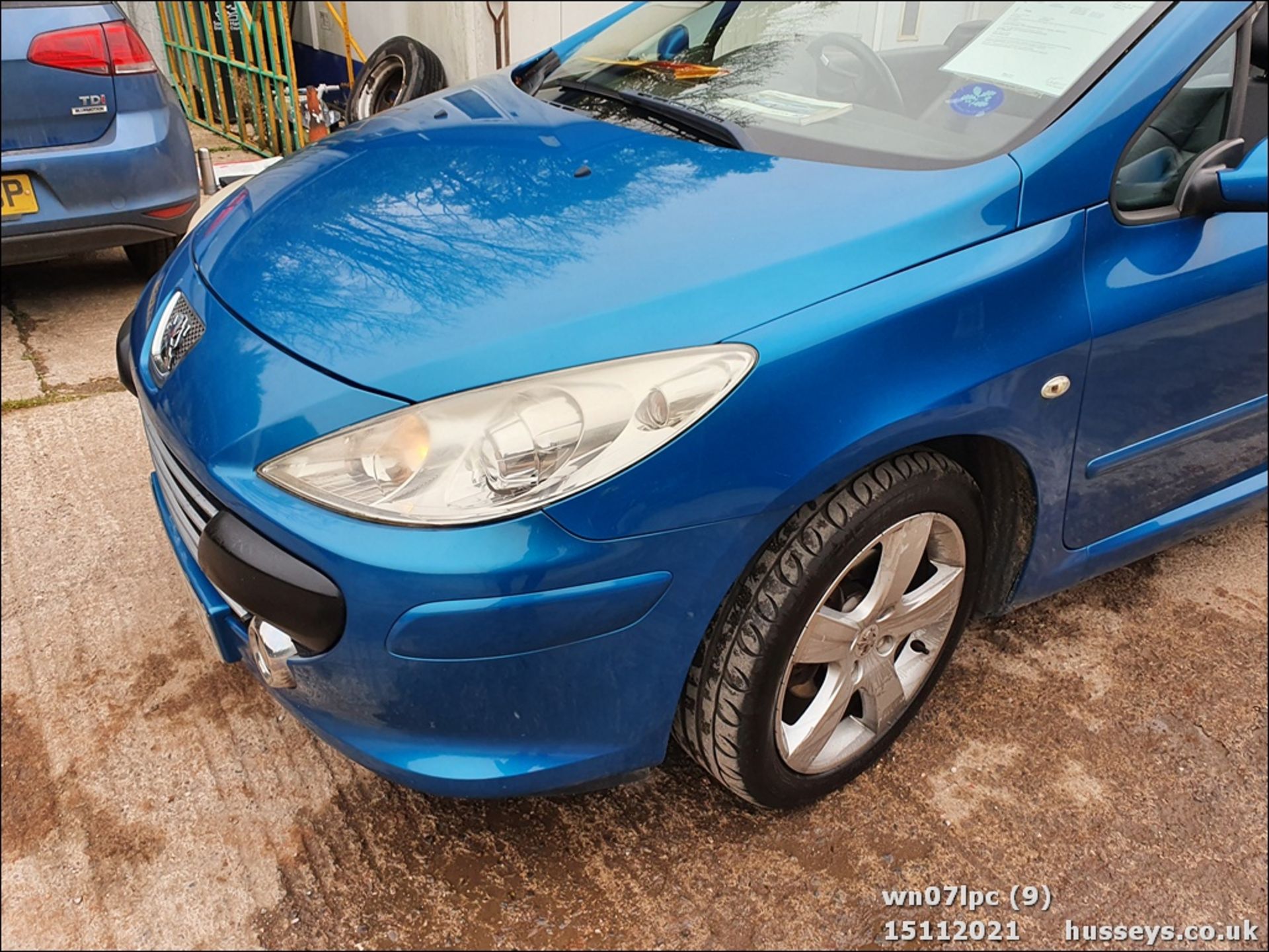 07/07 PEUGEOT 307 SPORT CC - 1997cc 2dr Convertible (Blue, 139k) - Image 9 of 27