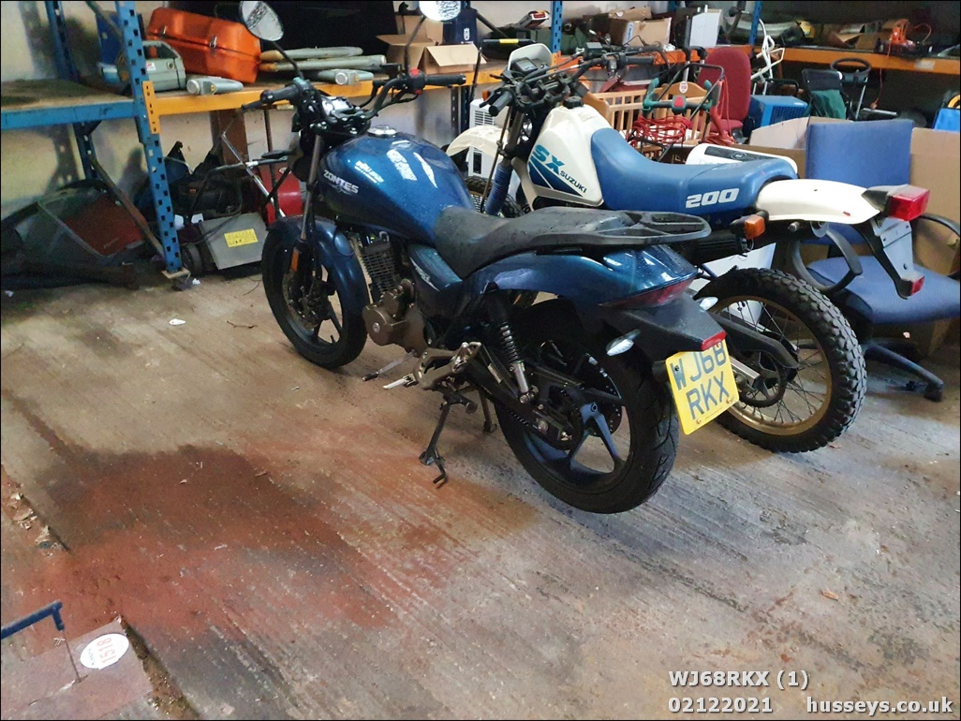 18/68 ZONTES MANTIS - 124cc Motorcycle (Blue, 3k) - Image 11 of 13