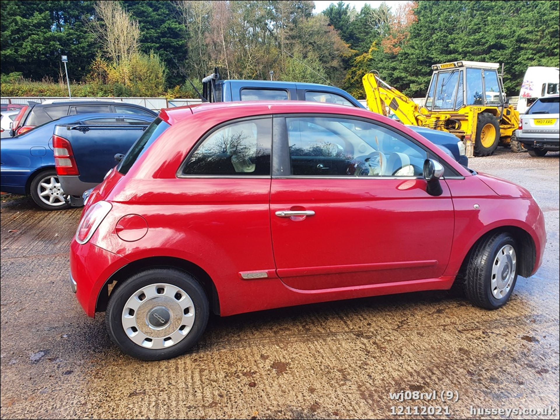 08/08 FIAT 500 POP RHD - 1242cc 3dr Hatchback (Red) - Image 9 of 25