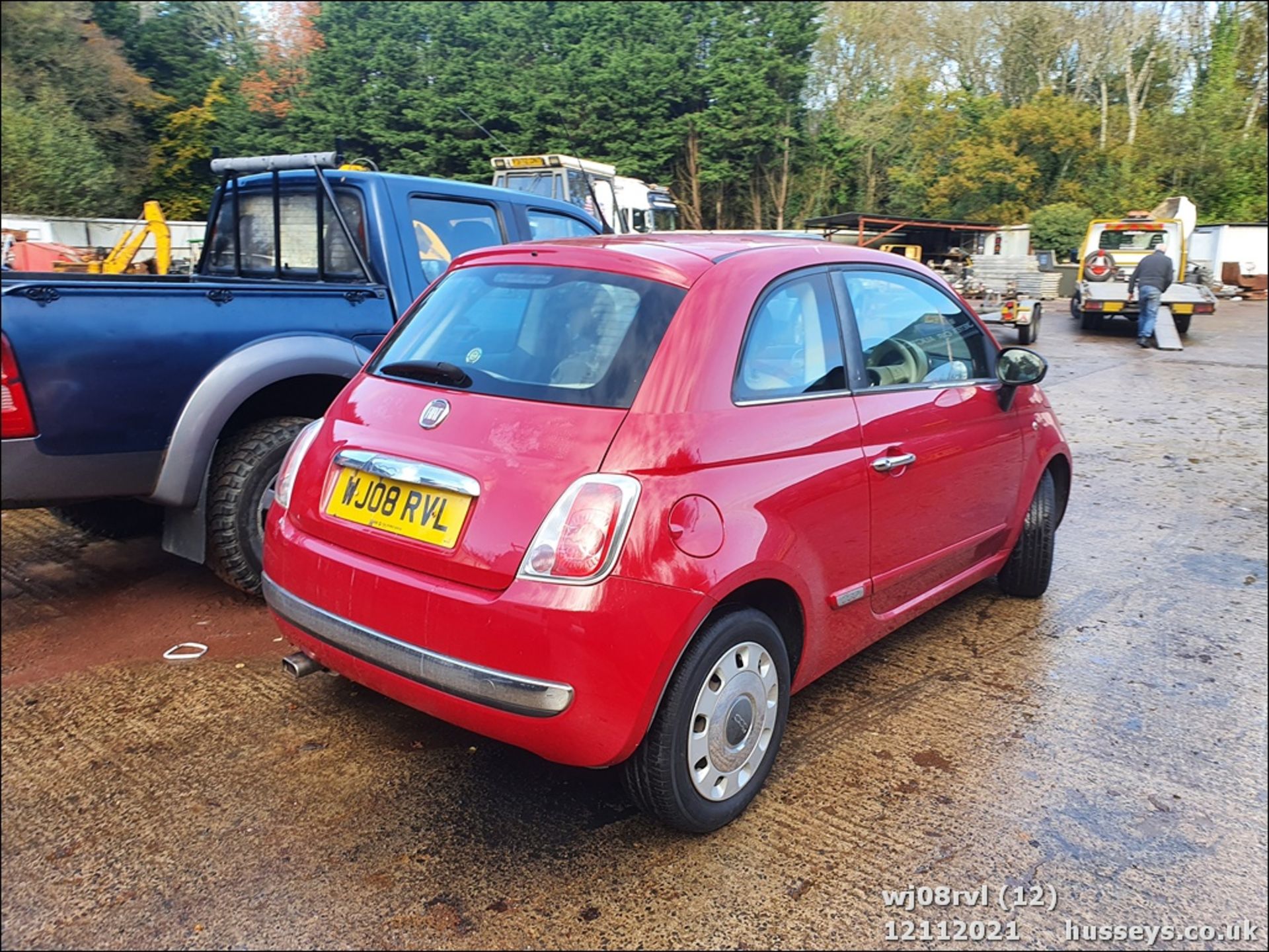 08/08 FIAT 500 POP RHD - 1242cc 3dr Hatchback (Red) - Image 12 of 25