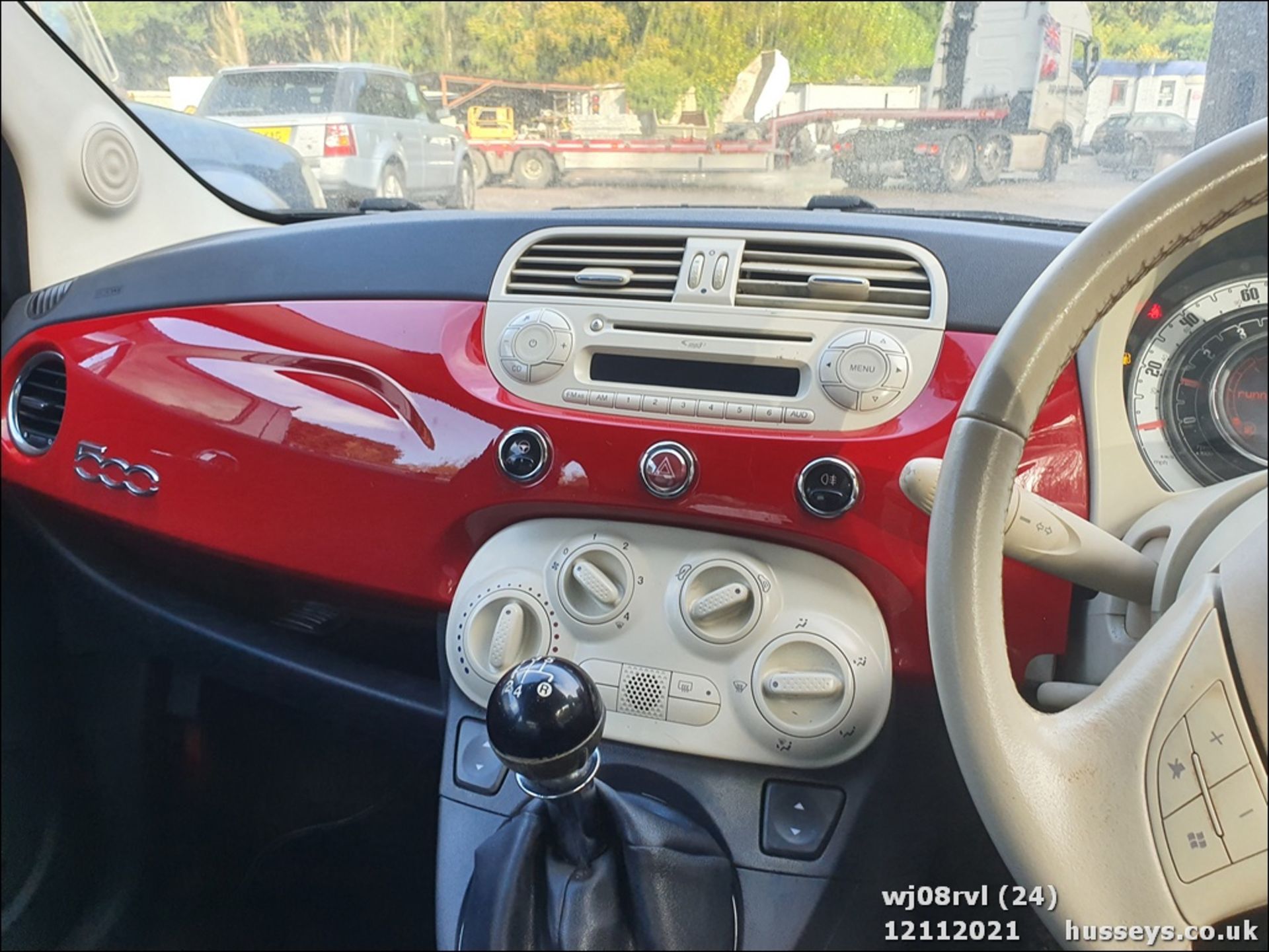 08/08 FIAT 500 POP RHD - 1242cc 3dr Hatchback (Red) - Image 24 of 25